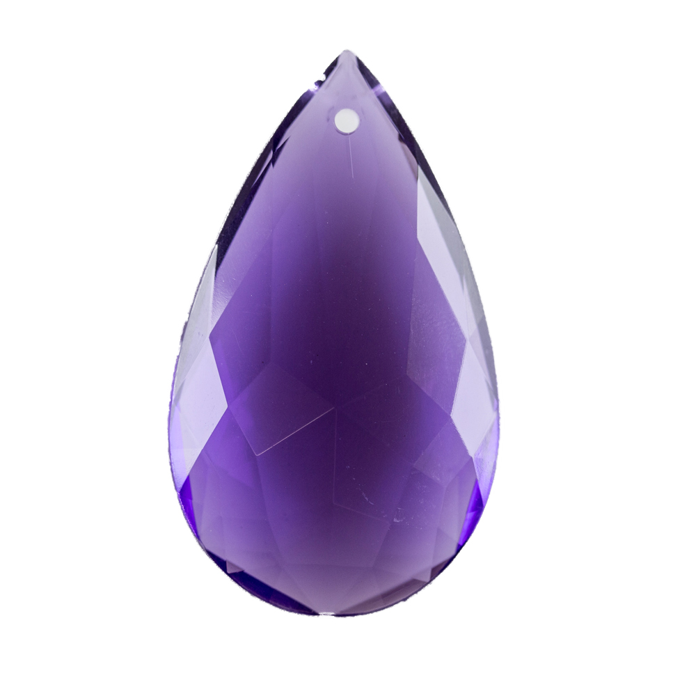 29x18 Tropfen Anhänger - indigo Transparent