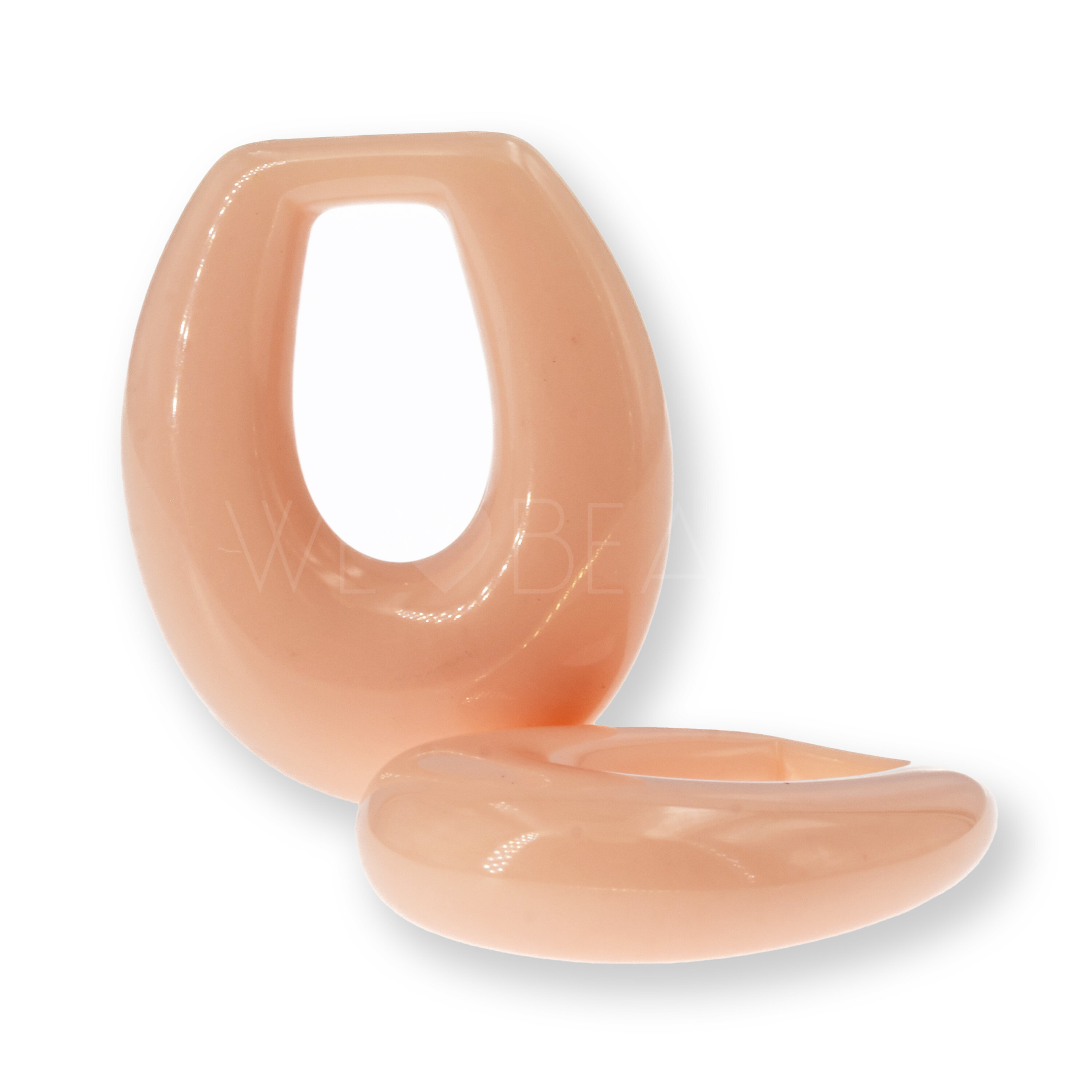 35x26 Anhänger Elypse in muschelrosa