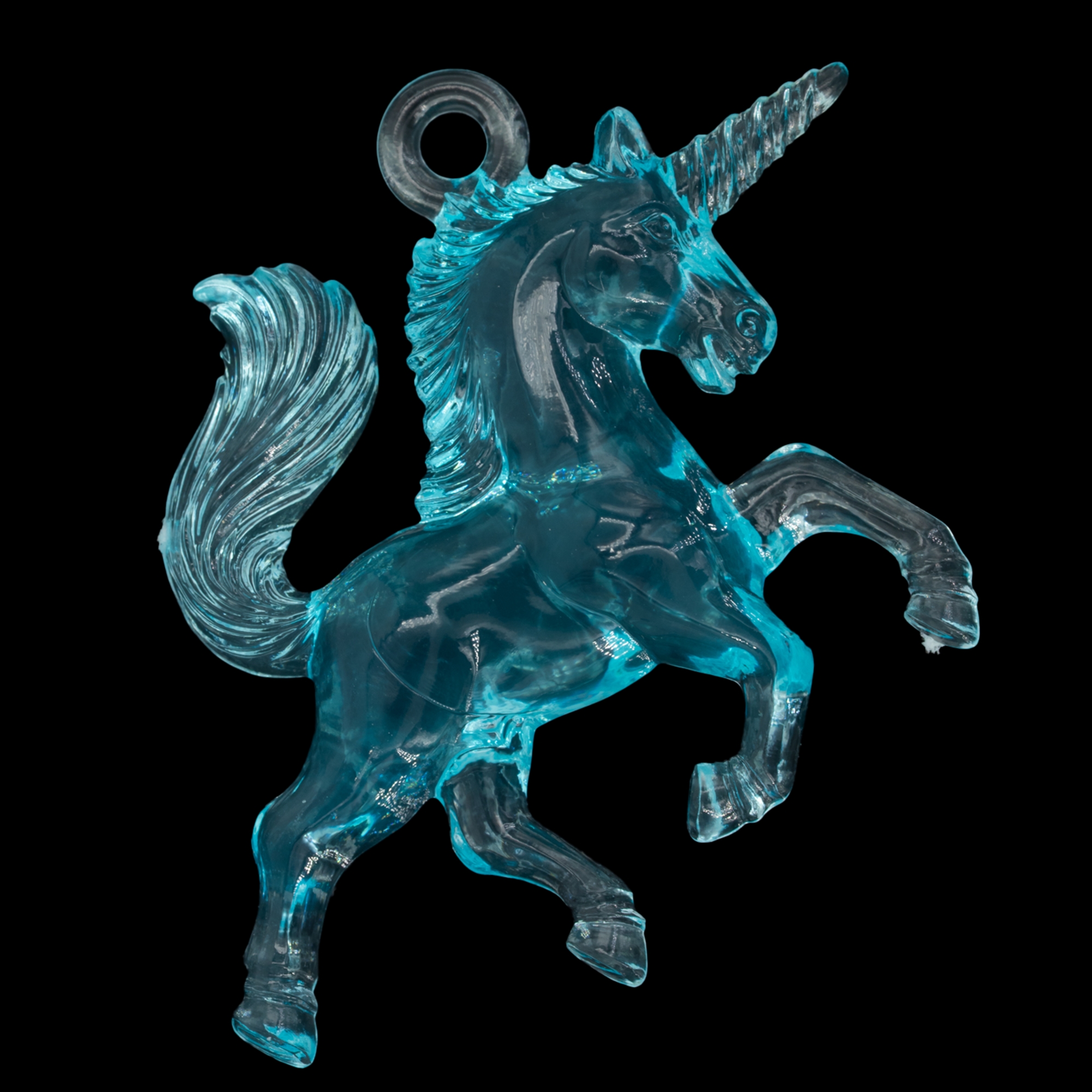45x36 Einhorn Anhänger in Aqua 