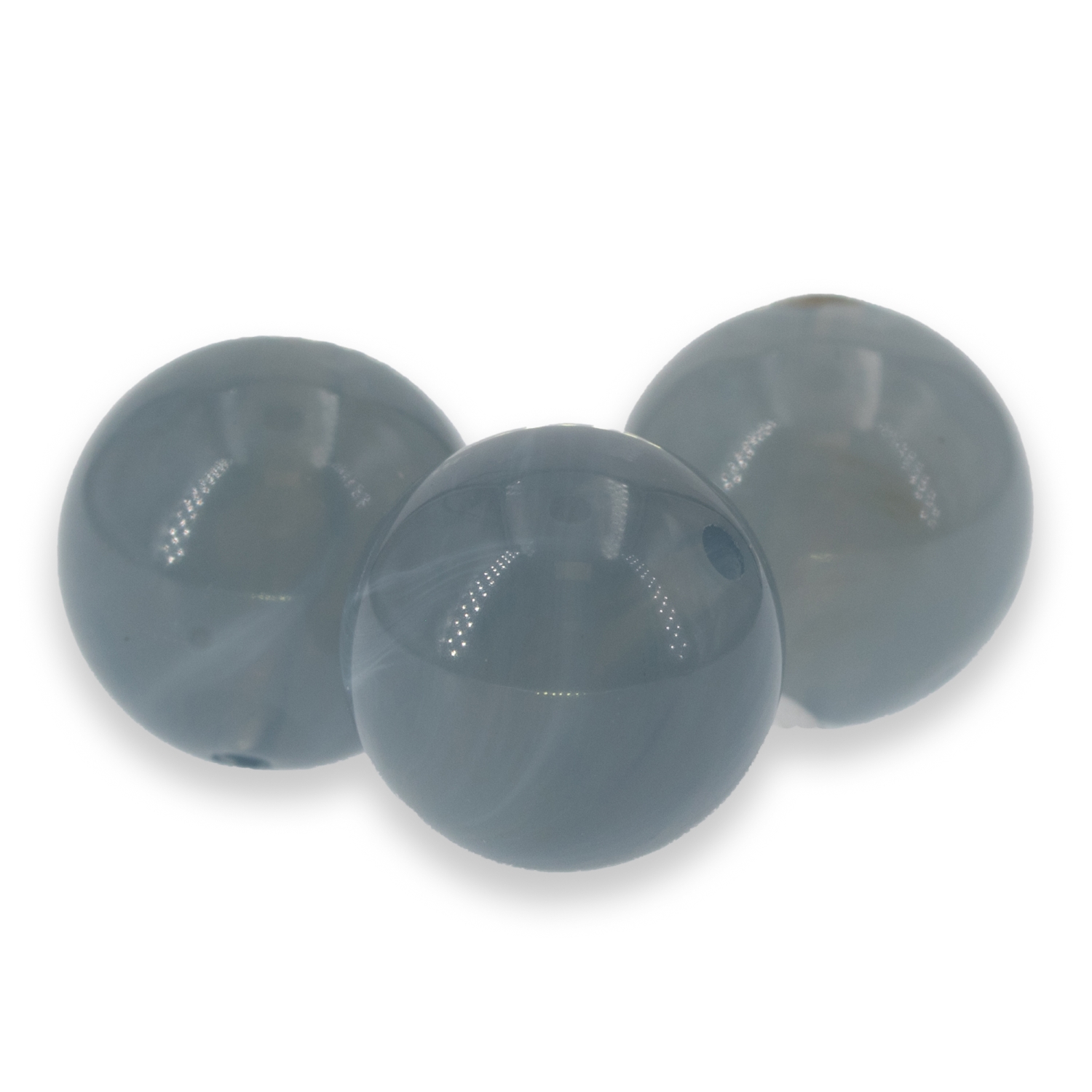 10mm Roundbead in misty grey Opal