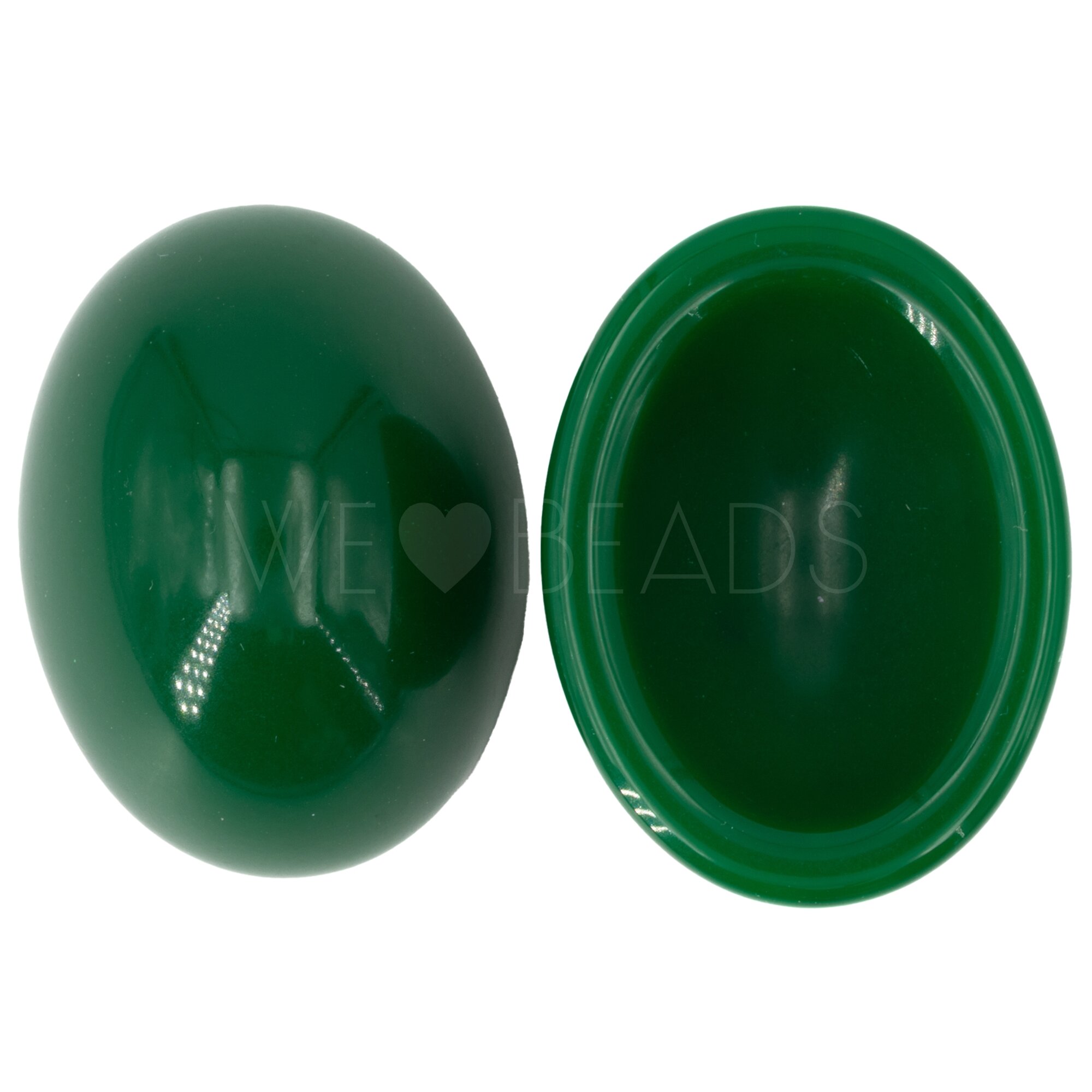 40x30 oval Cabochon in emeraldgrün