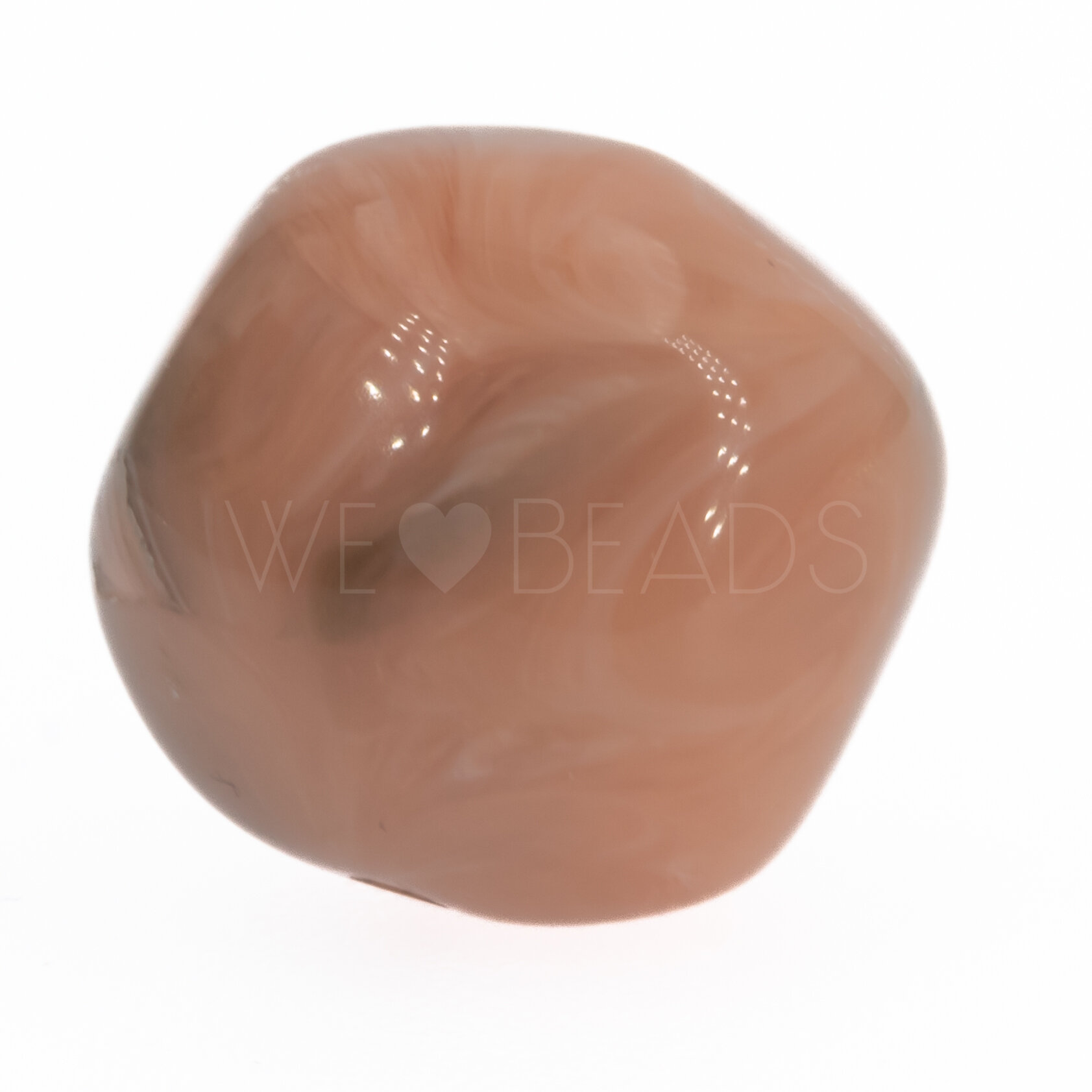 15mm baroque Beads- olive brown Marbled