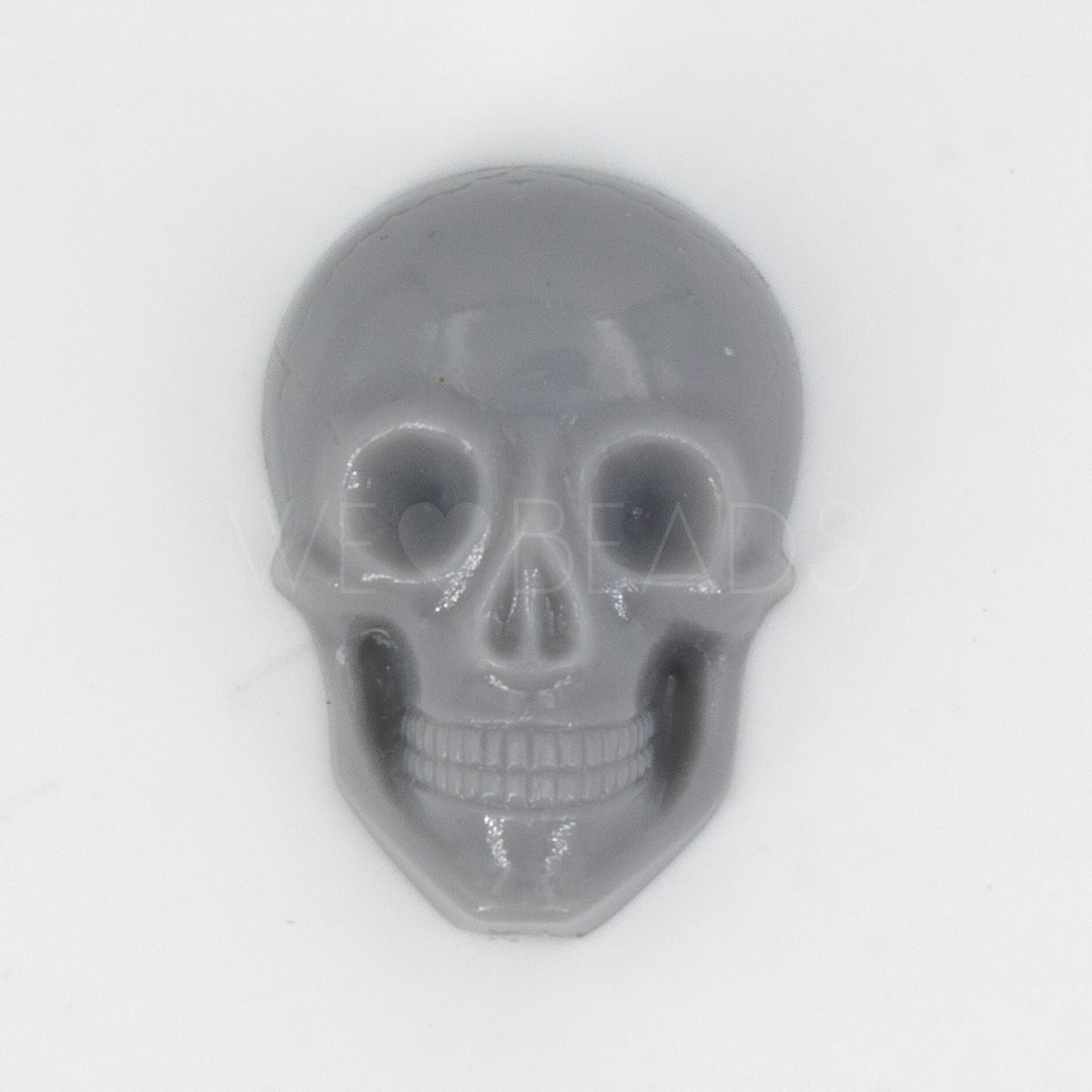 20x14 Cabochon Totenkopf in grau