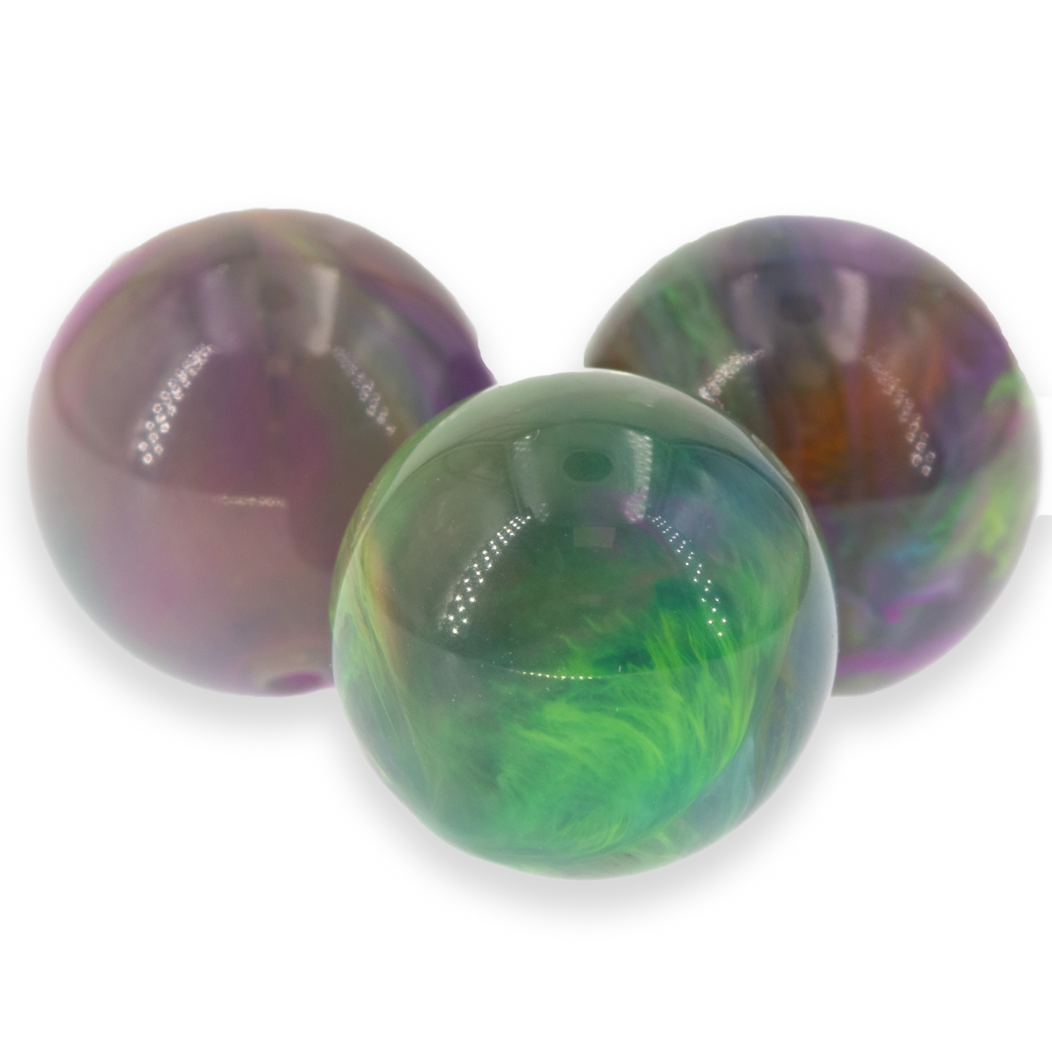 12mm Roundbead in Mystic Aurora Marbled