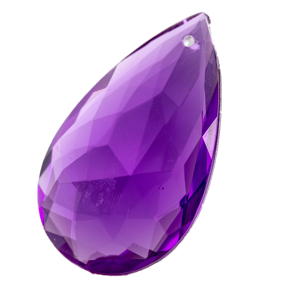29x18 Tropfen Anhänger - lila Transparent