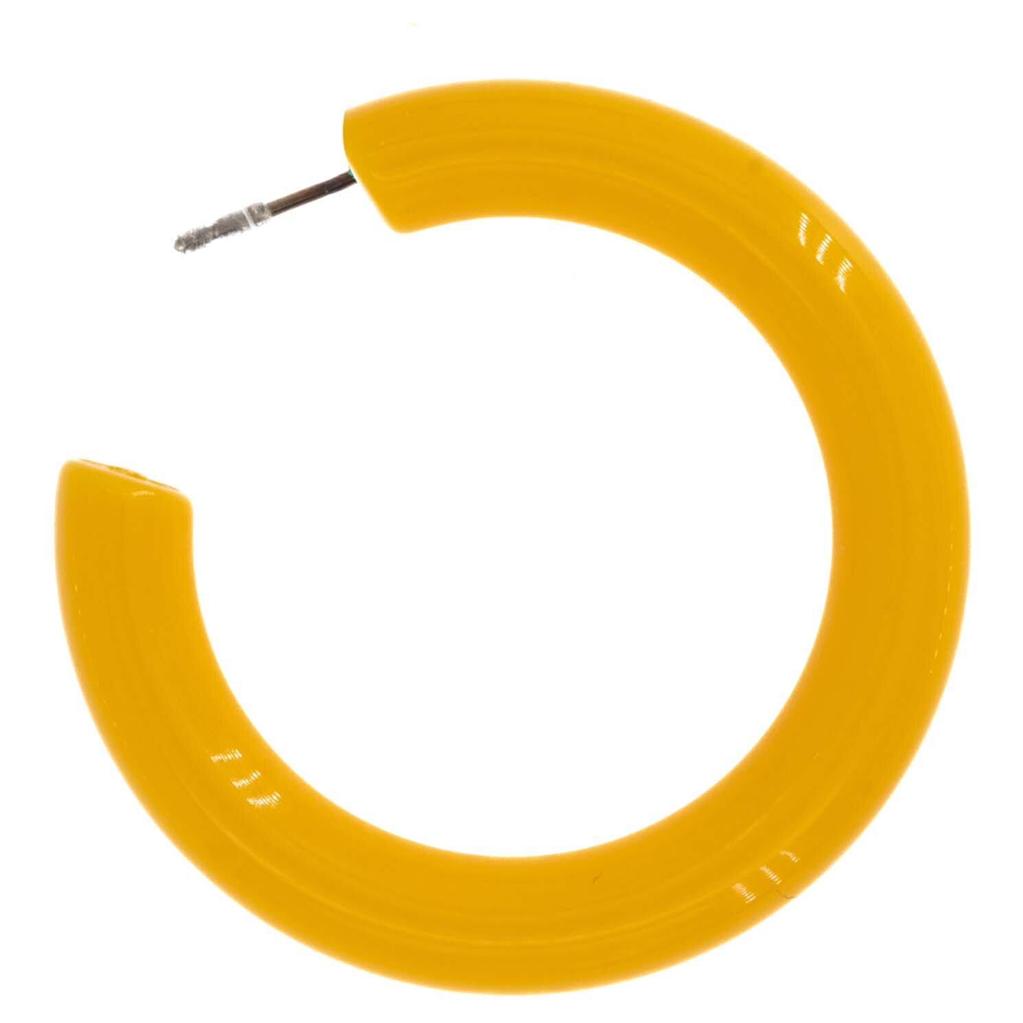 42mm Creole Ring in gelb (1Paar)