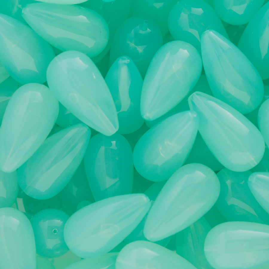 26x14 Tropfen perle in bermuda türkis   