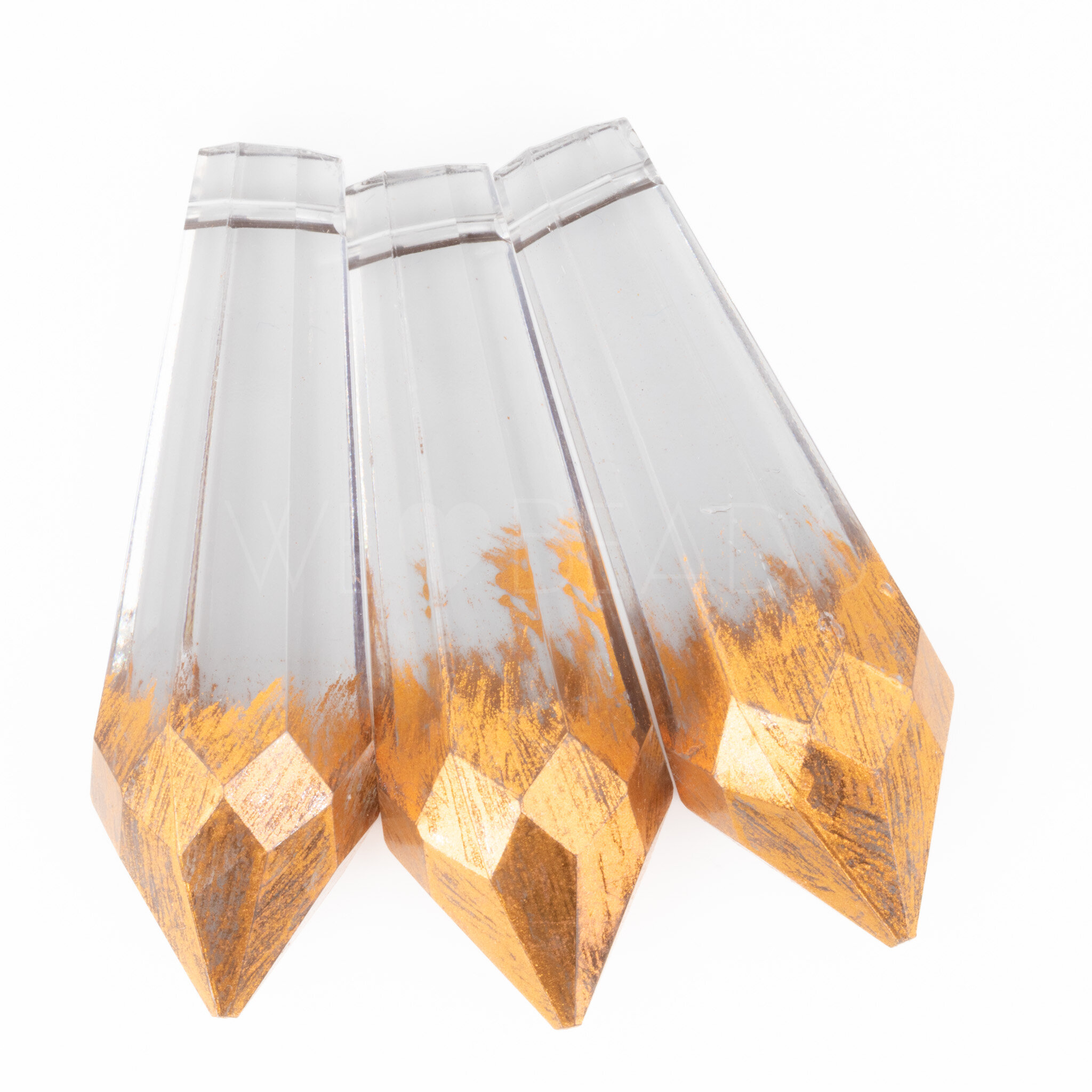 63x21 Tropfen Anhänger in aschengrau-kupfer