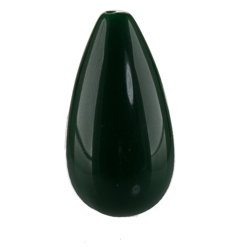 26x14 Tropfen perle in waldgrün 