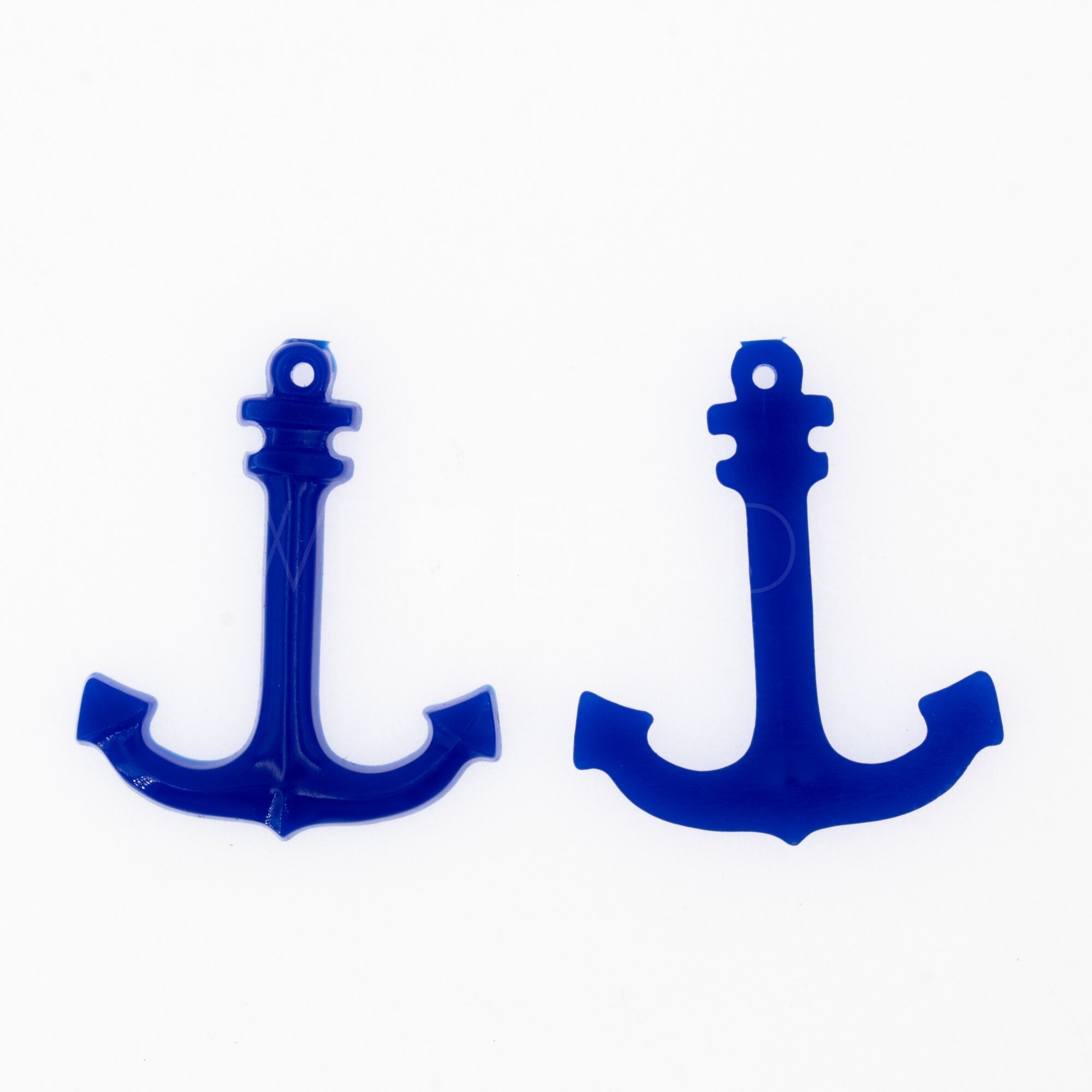 30x26 Anker Anhänger in ultramarinblau