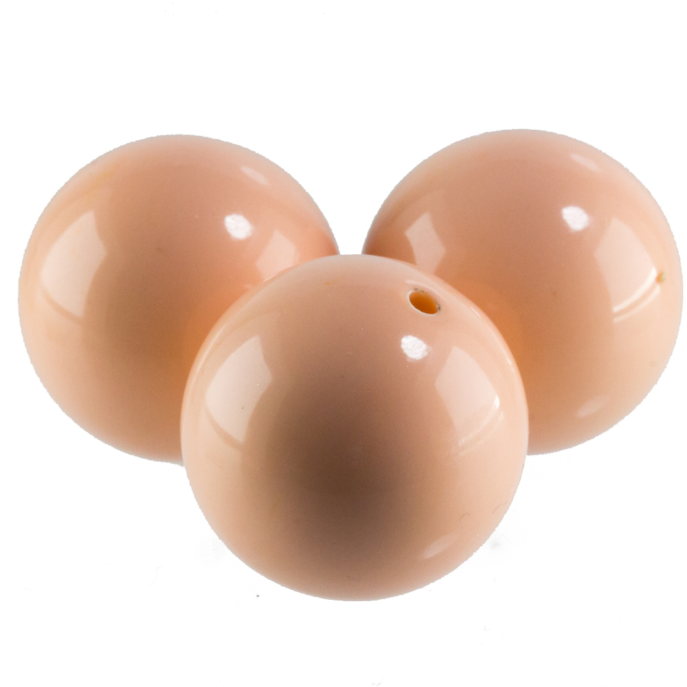 10mm Roundbead in Seashell pink Marbled
