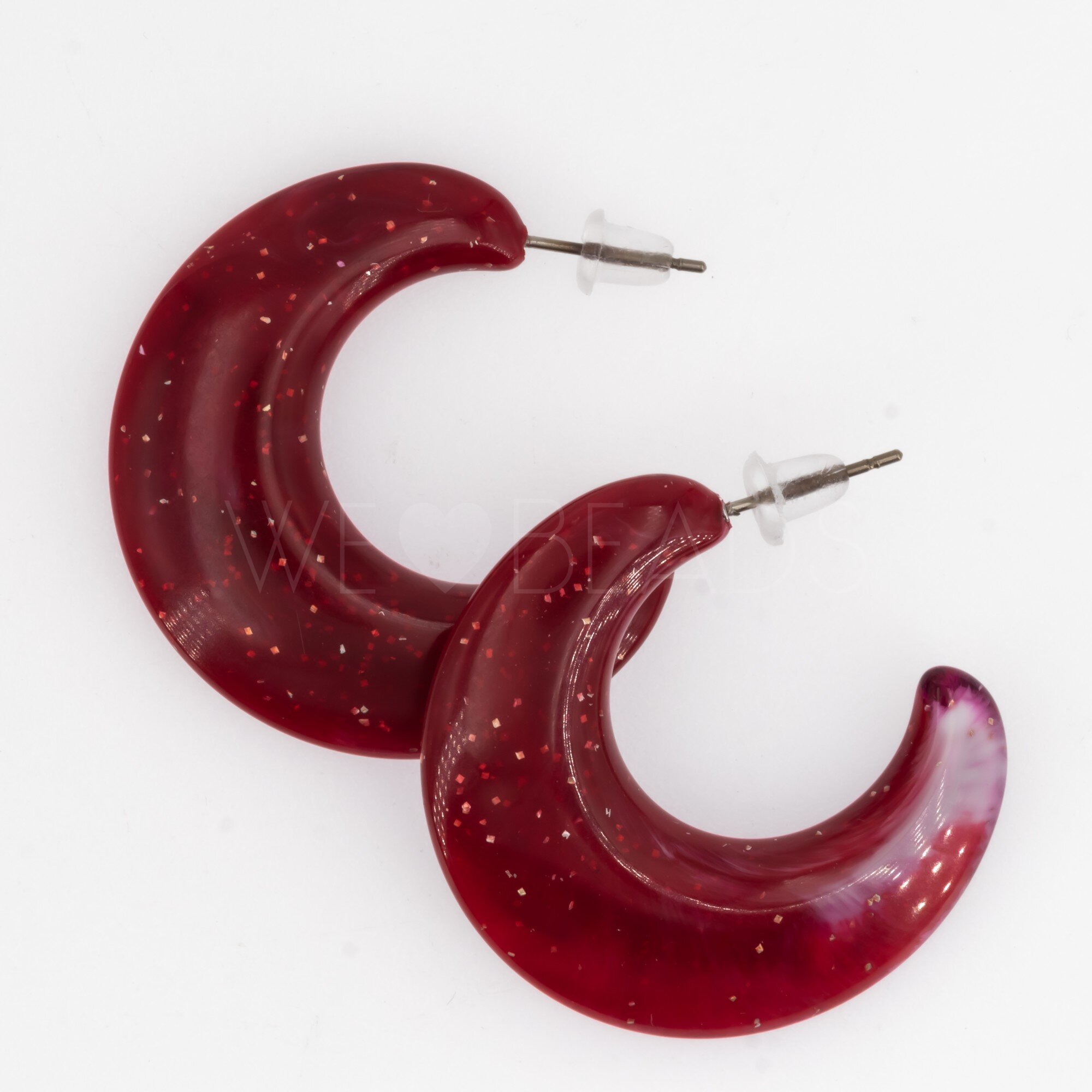 35mm Rund Creole in rot