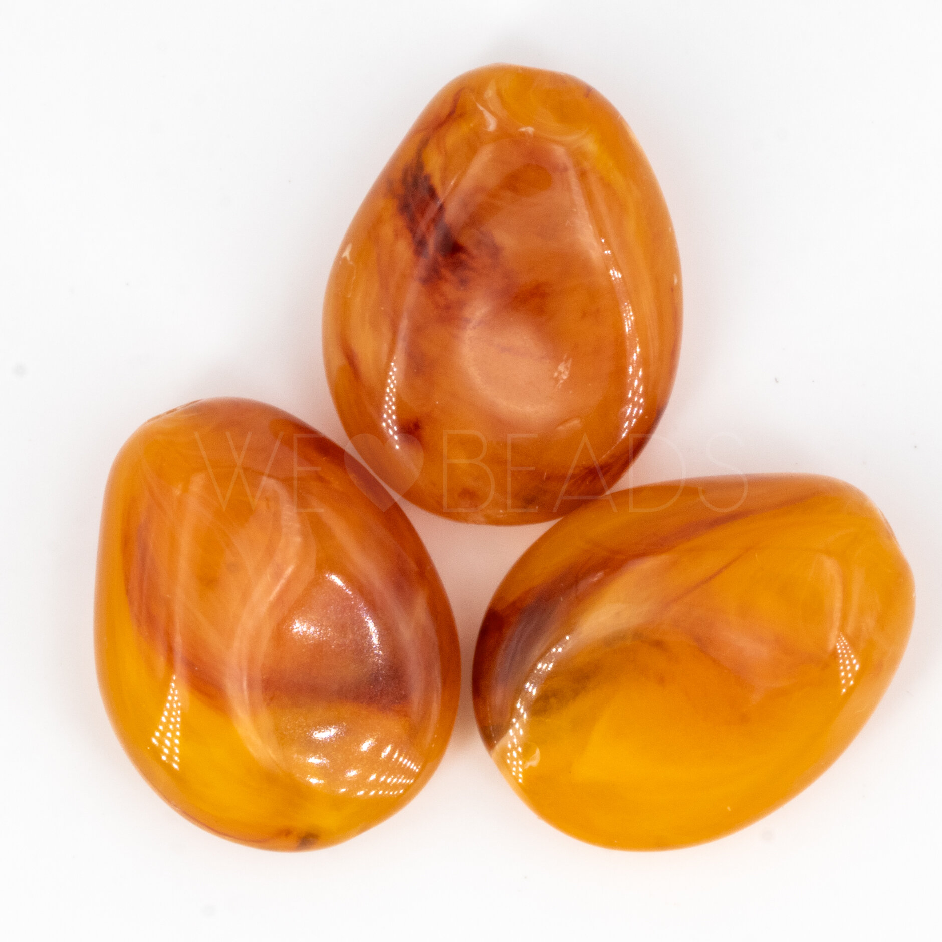 22x17 Perle Barock in bernstein 