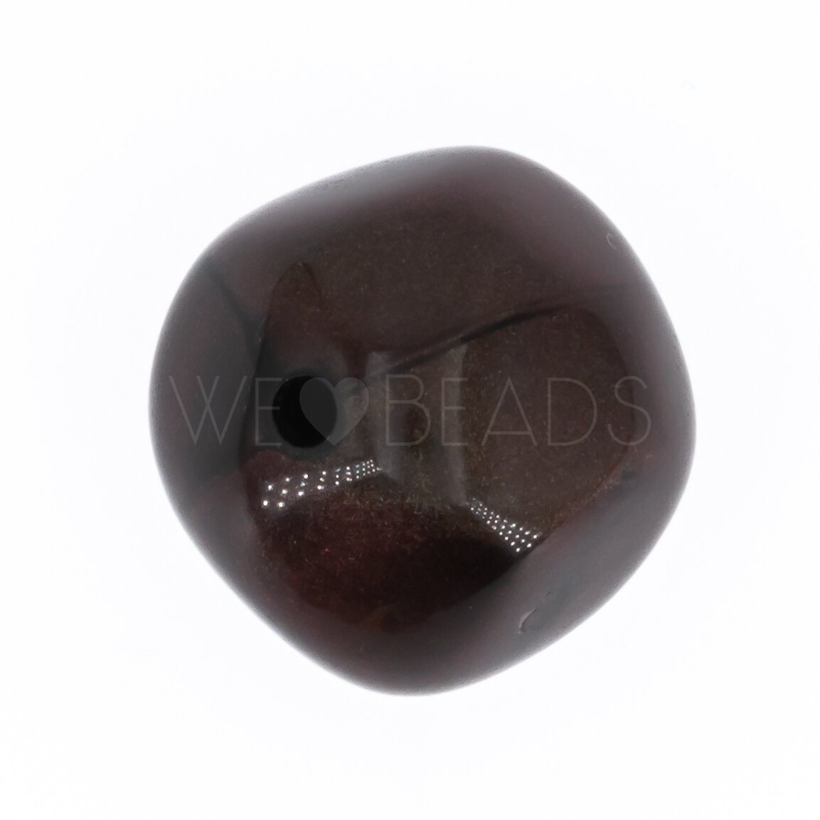 15mm baroque Beads- radiant Mahagony brown Silk