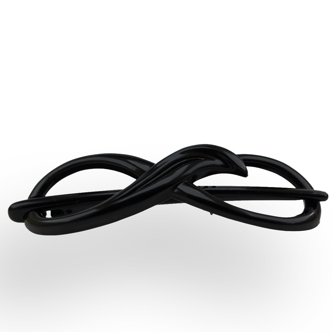 Libellenspange in schwarz Satt, medium