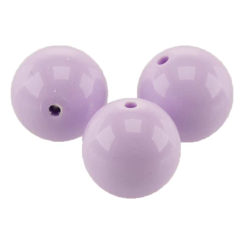 10mm Rundperle in  pastell flieder Satt