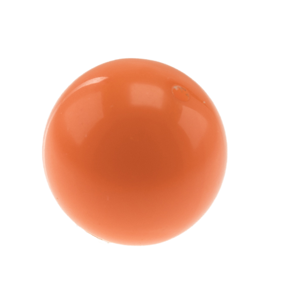 14mm Rundperle in  orange Marmor