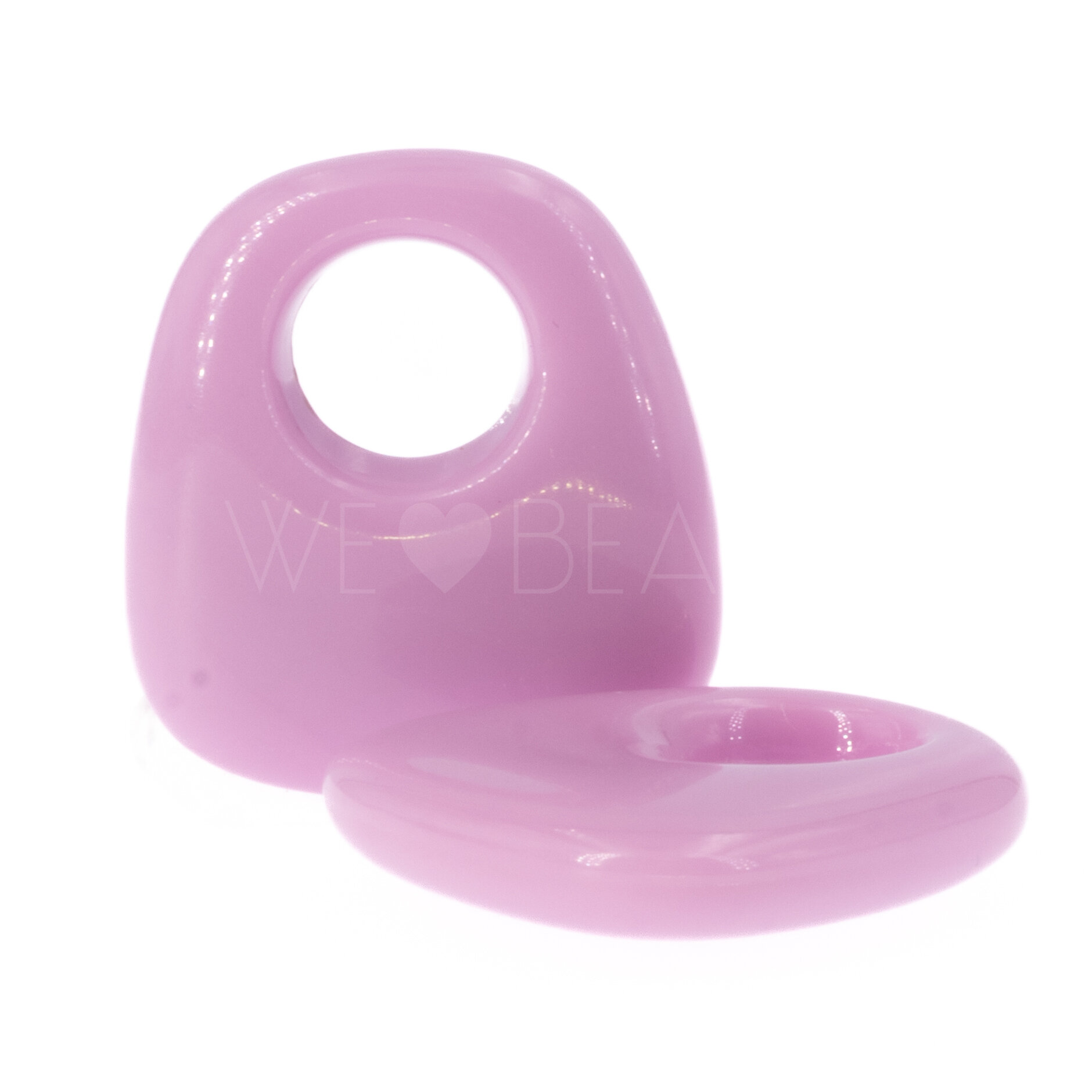 23x21 Anhänger Trapez in lavendel