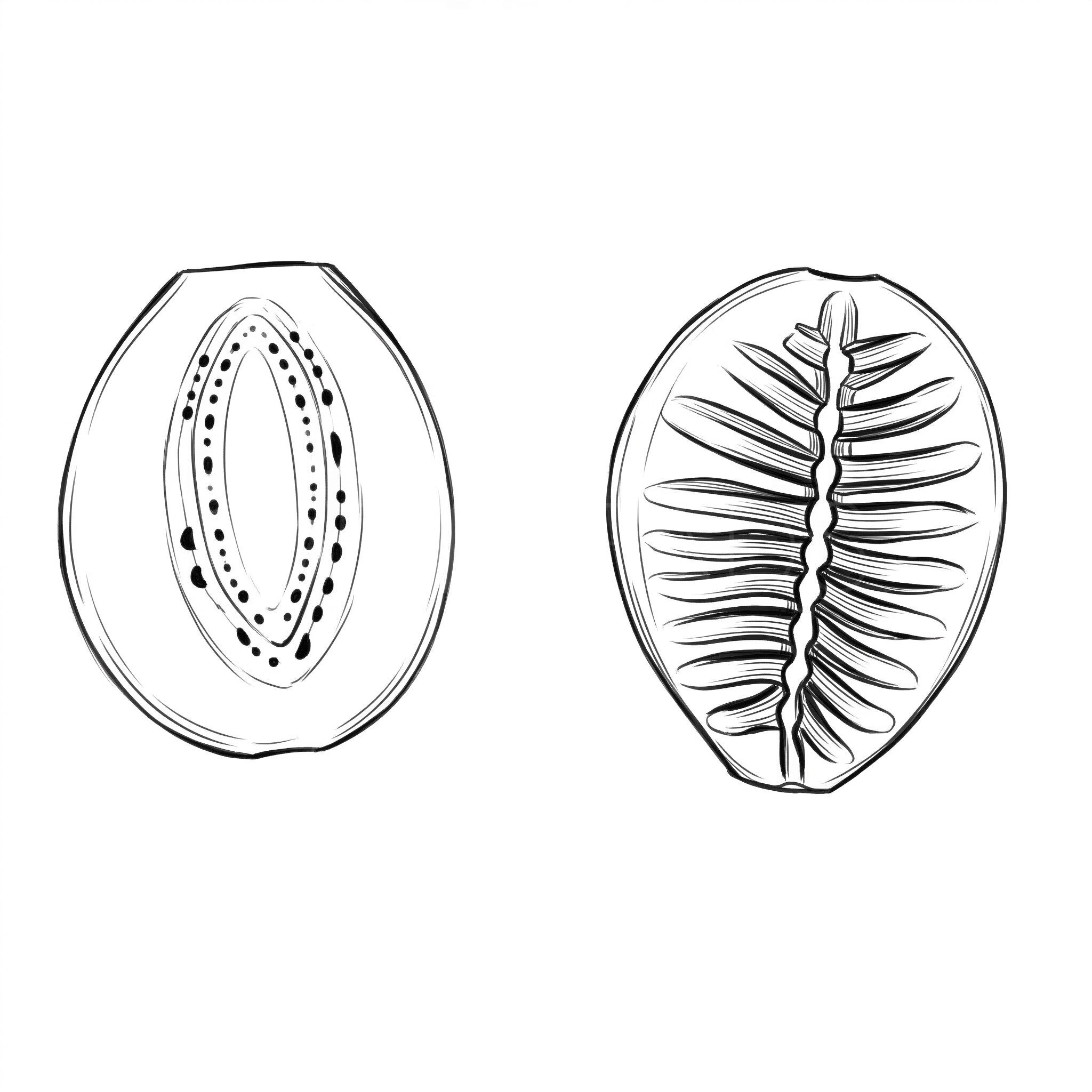 15mm Muschel Perle in Altgold