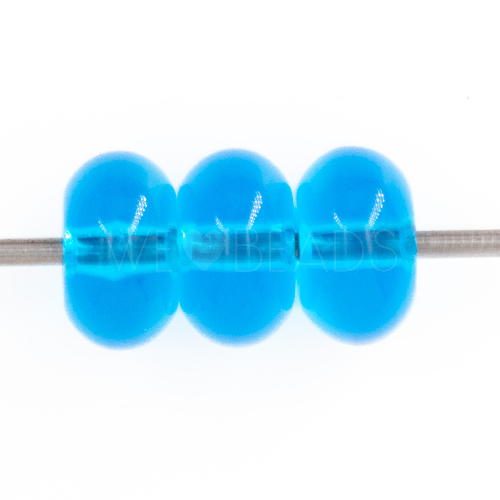 10mm Donut Beads in deep sky blue