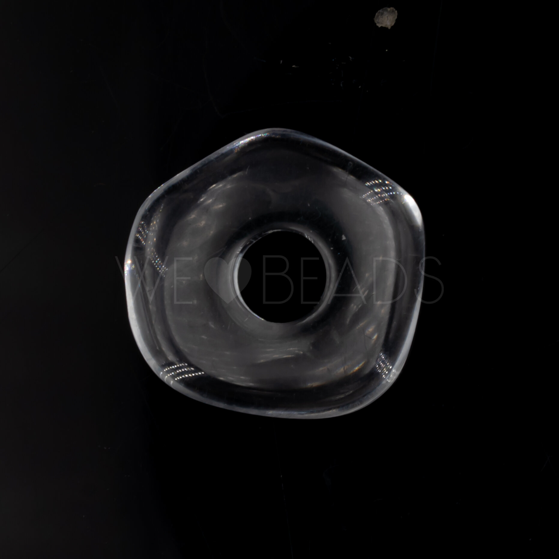 20mm Donut Beads in crystal