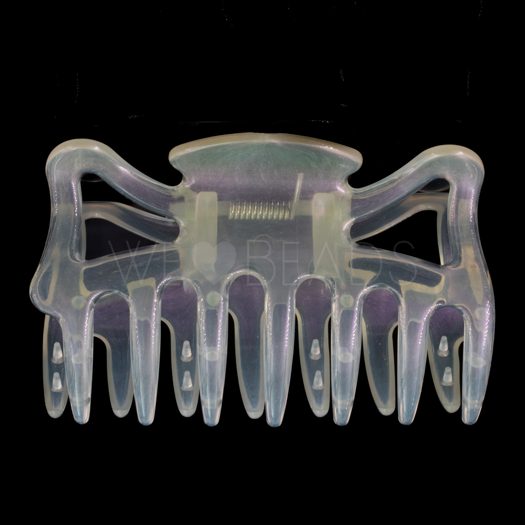 Haarklammer in radiant Weiss (Large)