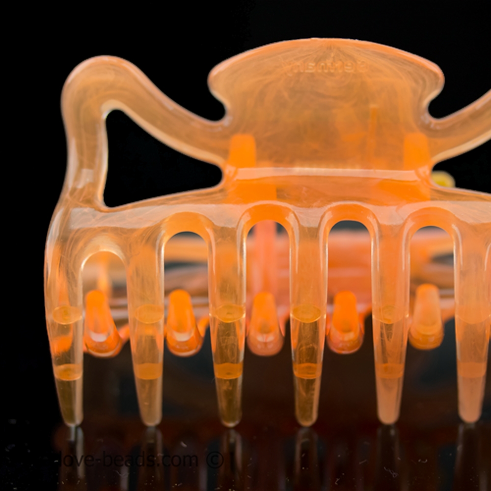 Haarklammer in Neon Lachs , medium