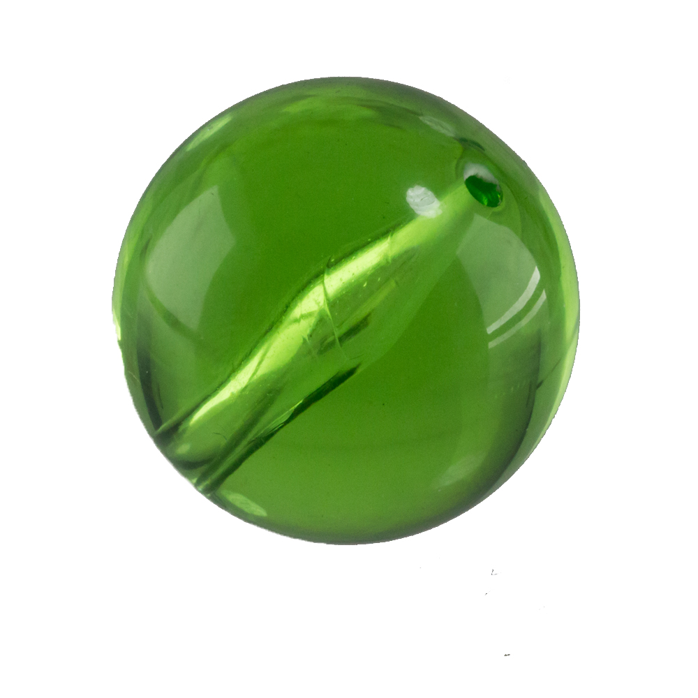 20mm Roundbead in greenery Translucent