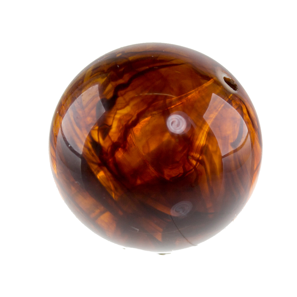 10mm Roundbead in tortoise Marbled