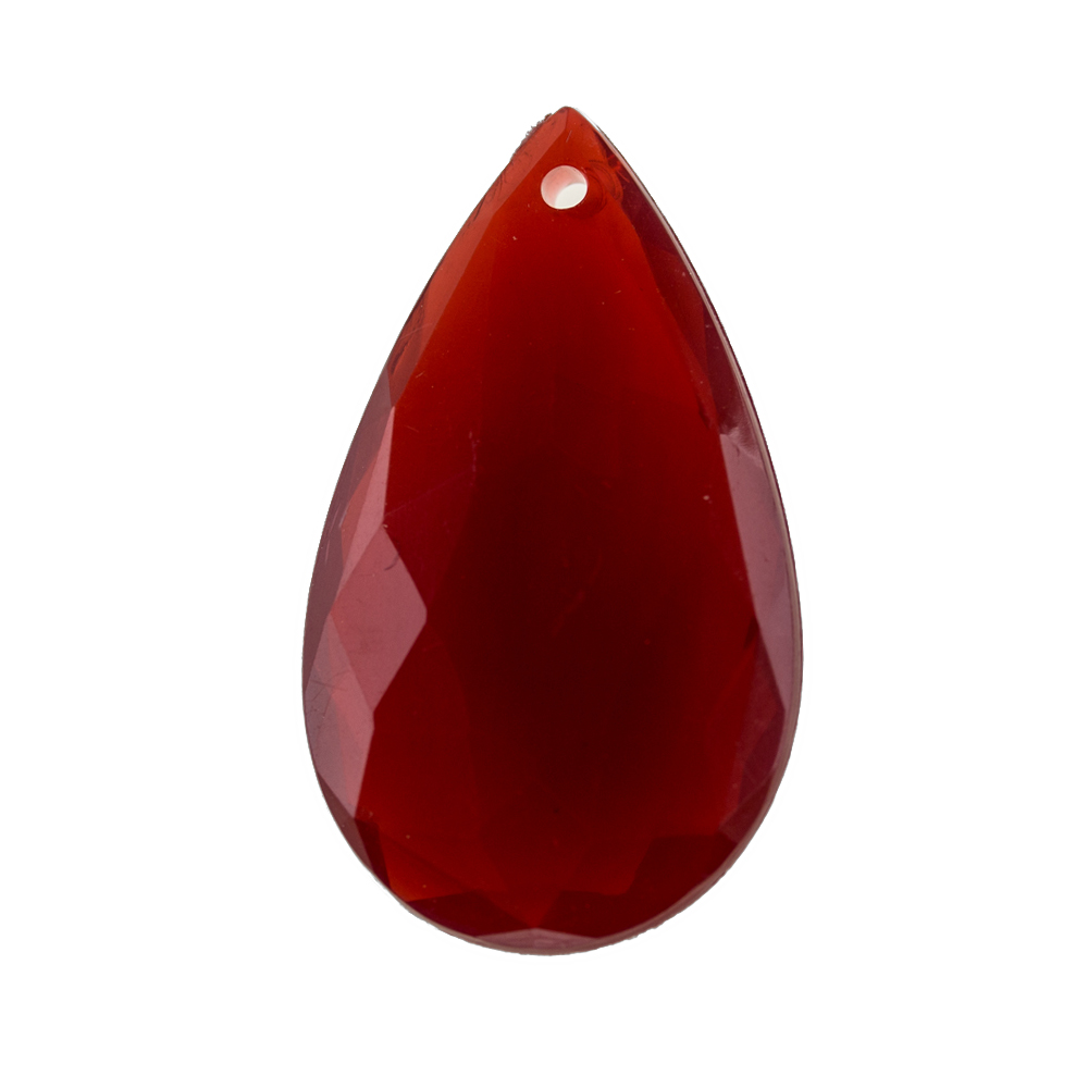 37x22 drop Charm- red Opal