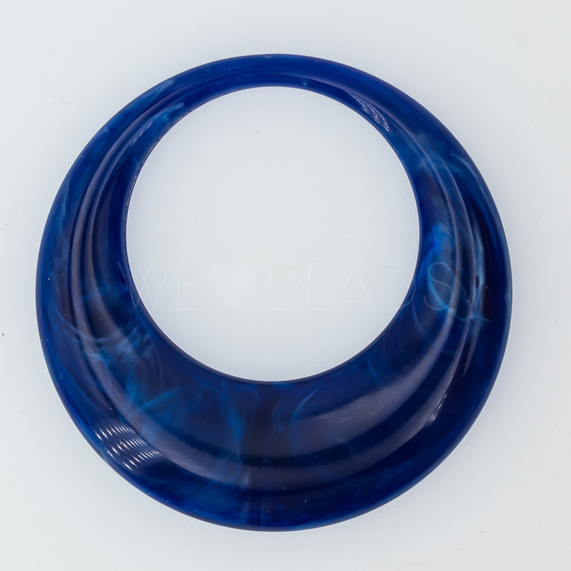 44mm Rund Ring in blau