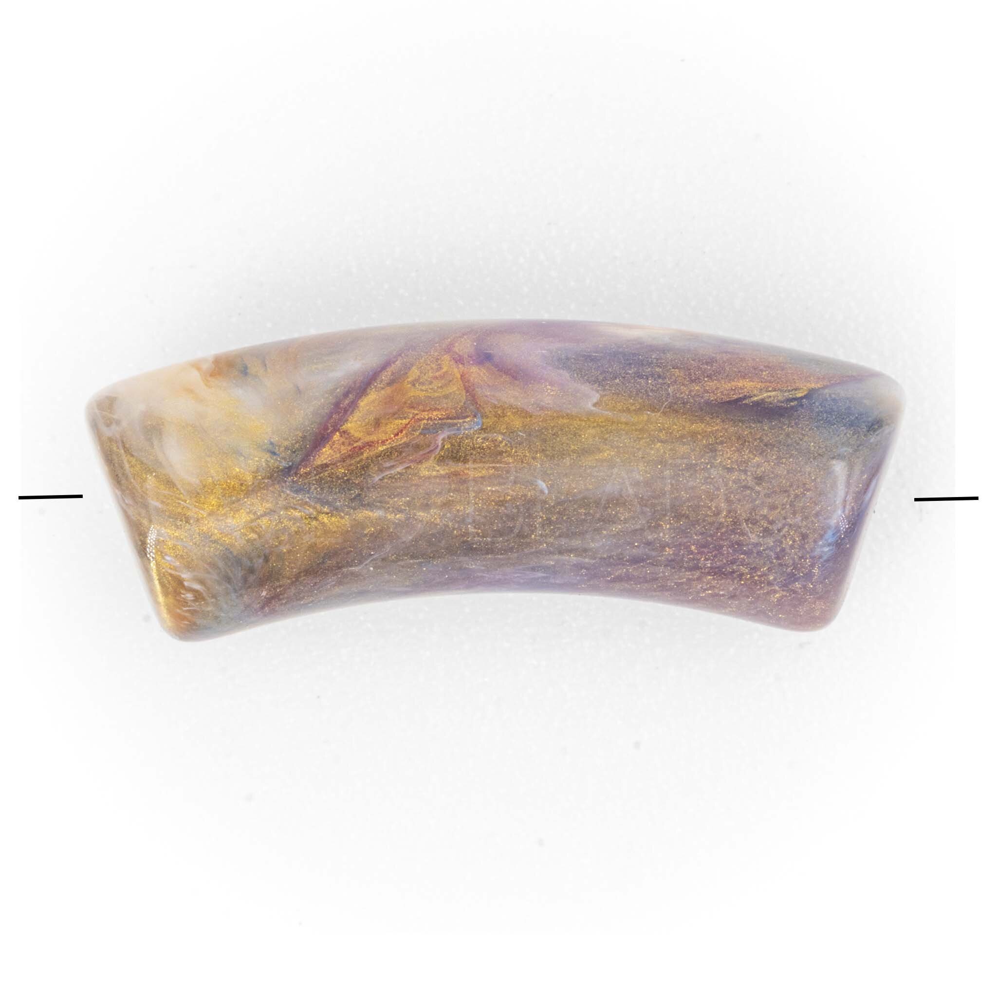 Perle Röhrchen in lila jade 