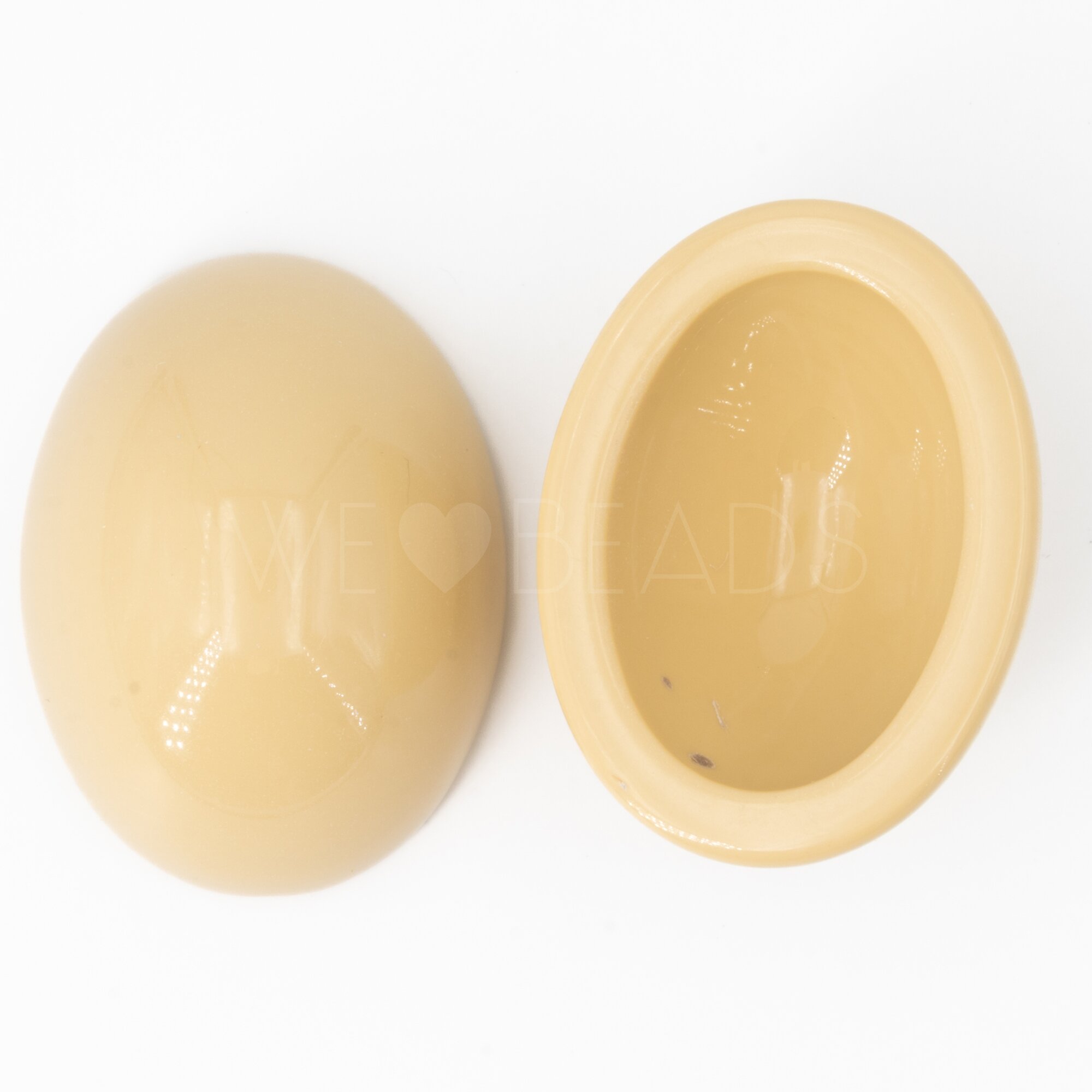 40x30 oval Cabochon in papyrus braun