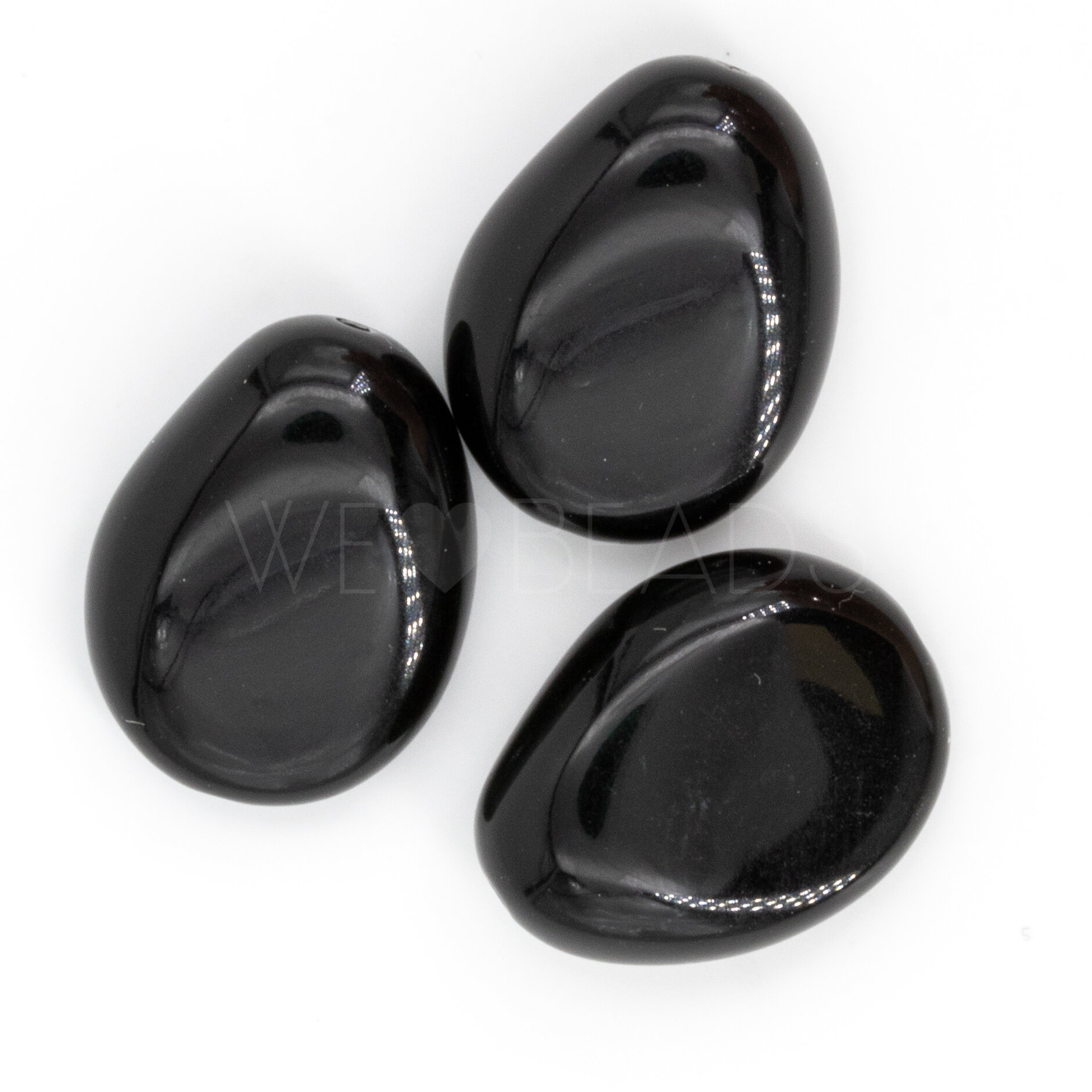 18x14 Perle Barock in schwarz