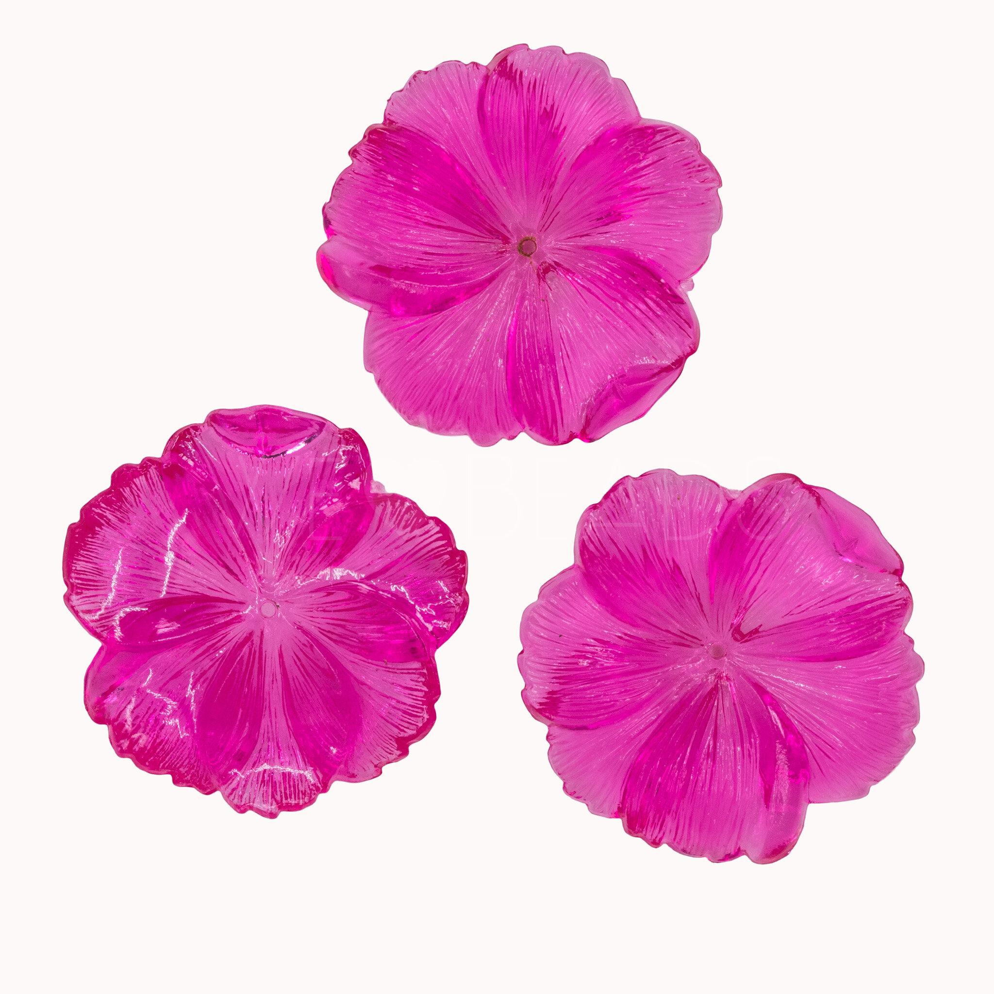 33mm Blume Perle in magenta pink