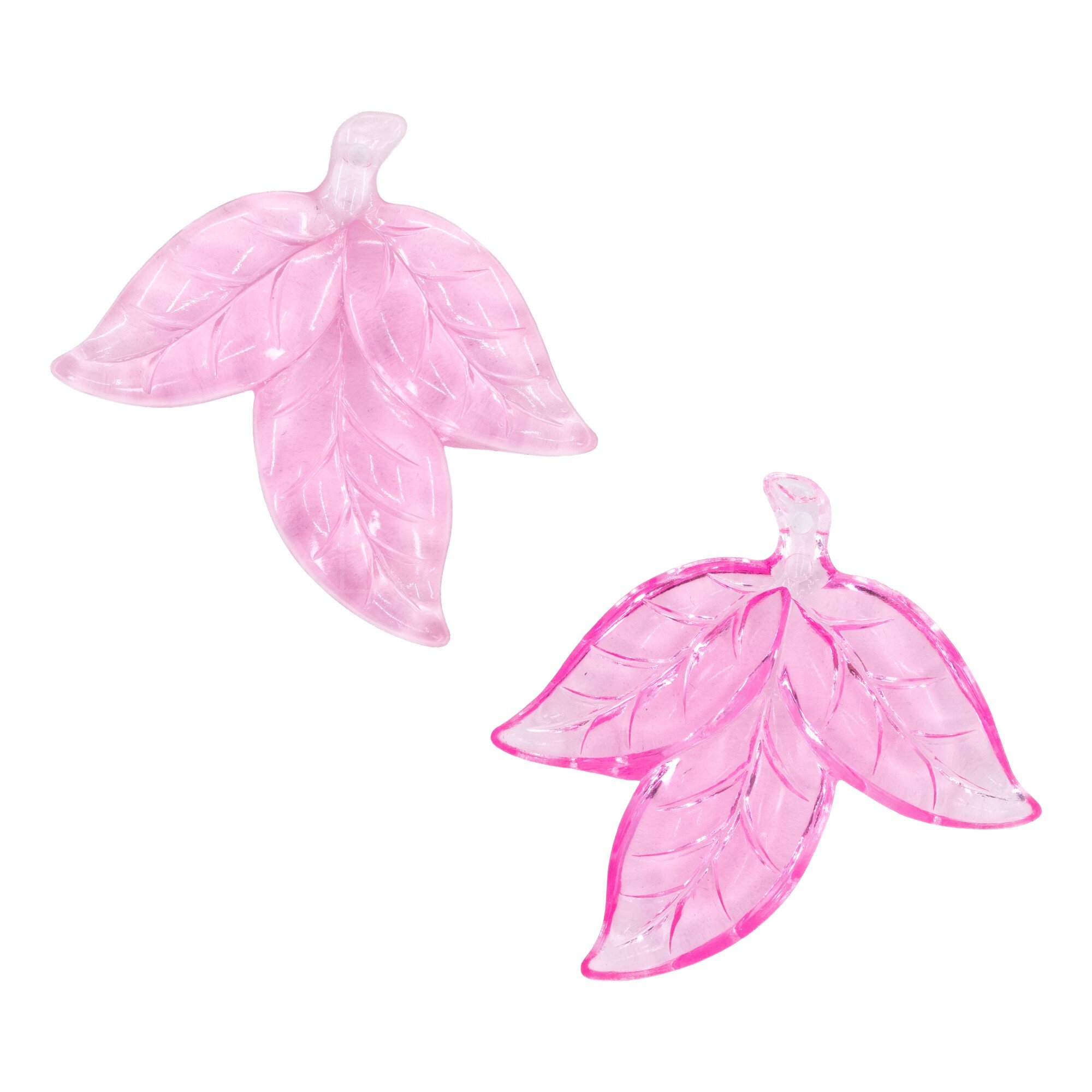 50mm Blatt Anhänger in rosa