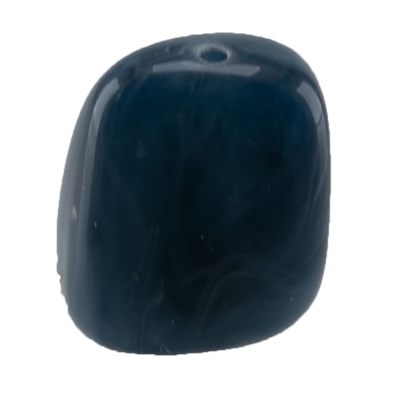 18mm Zahn {Artikel Art} - blau  Marmor