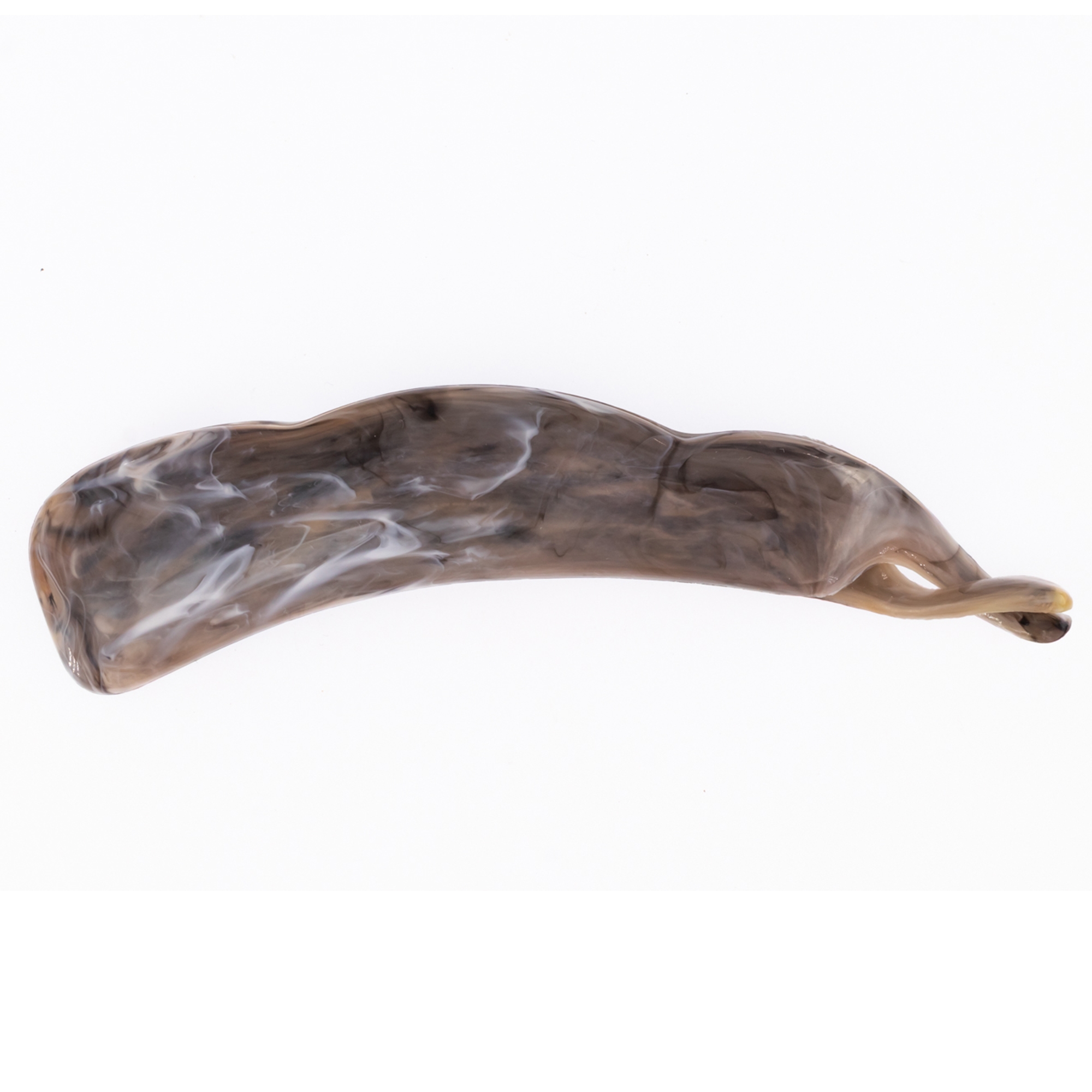 10cm Bananenspange in militärgrau Marmor, medium