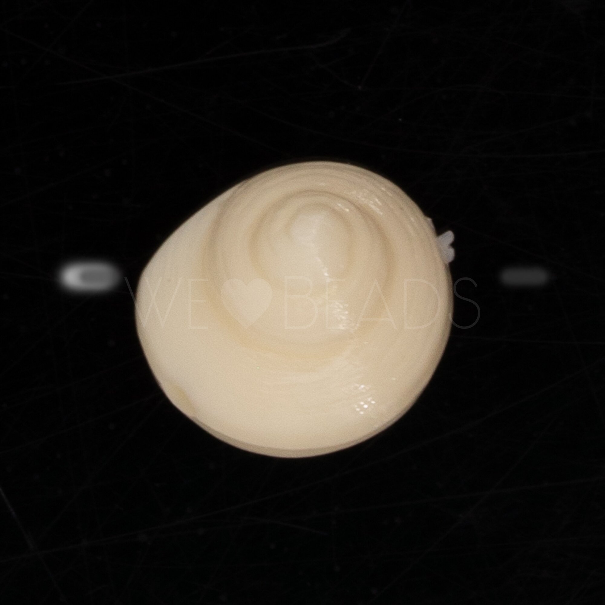 9mm Muschel Perle in elfenbein