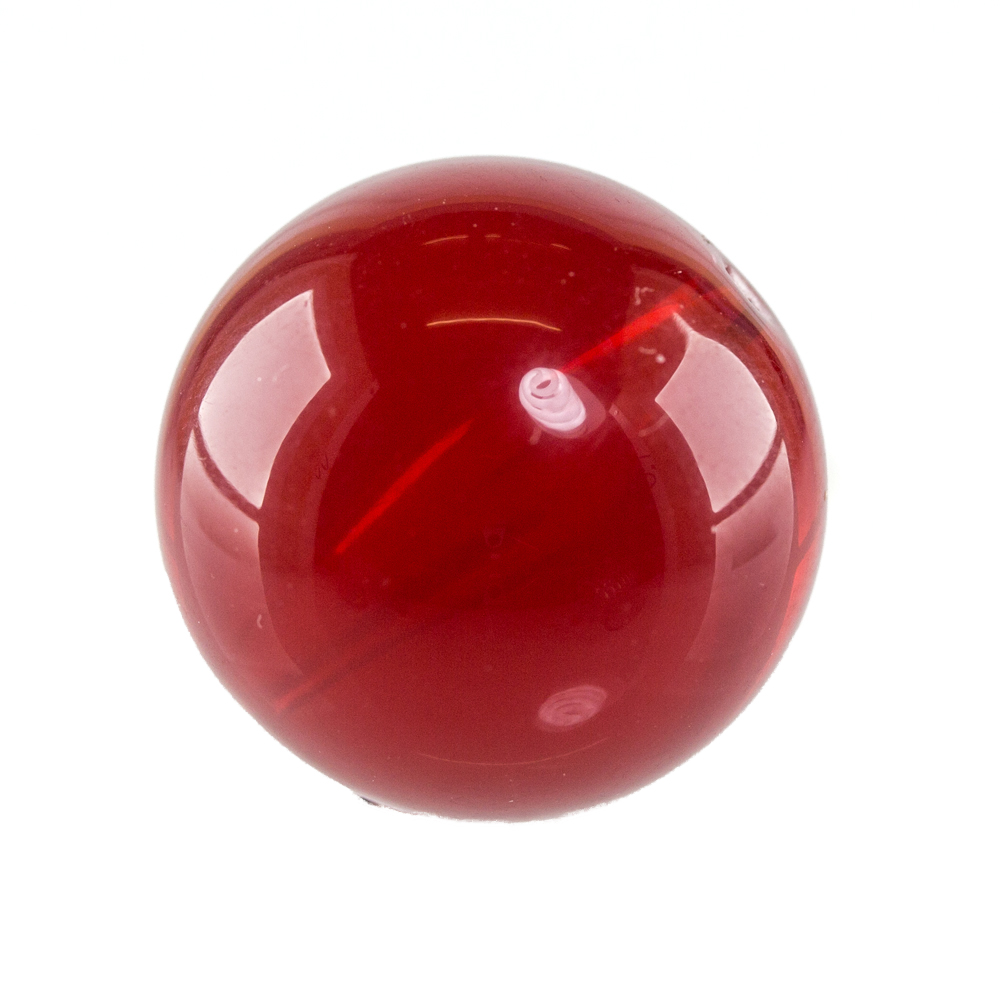 18mm Rundperle in  rot  Opal