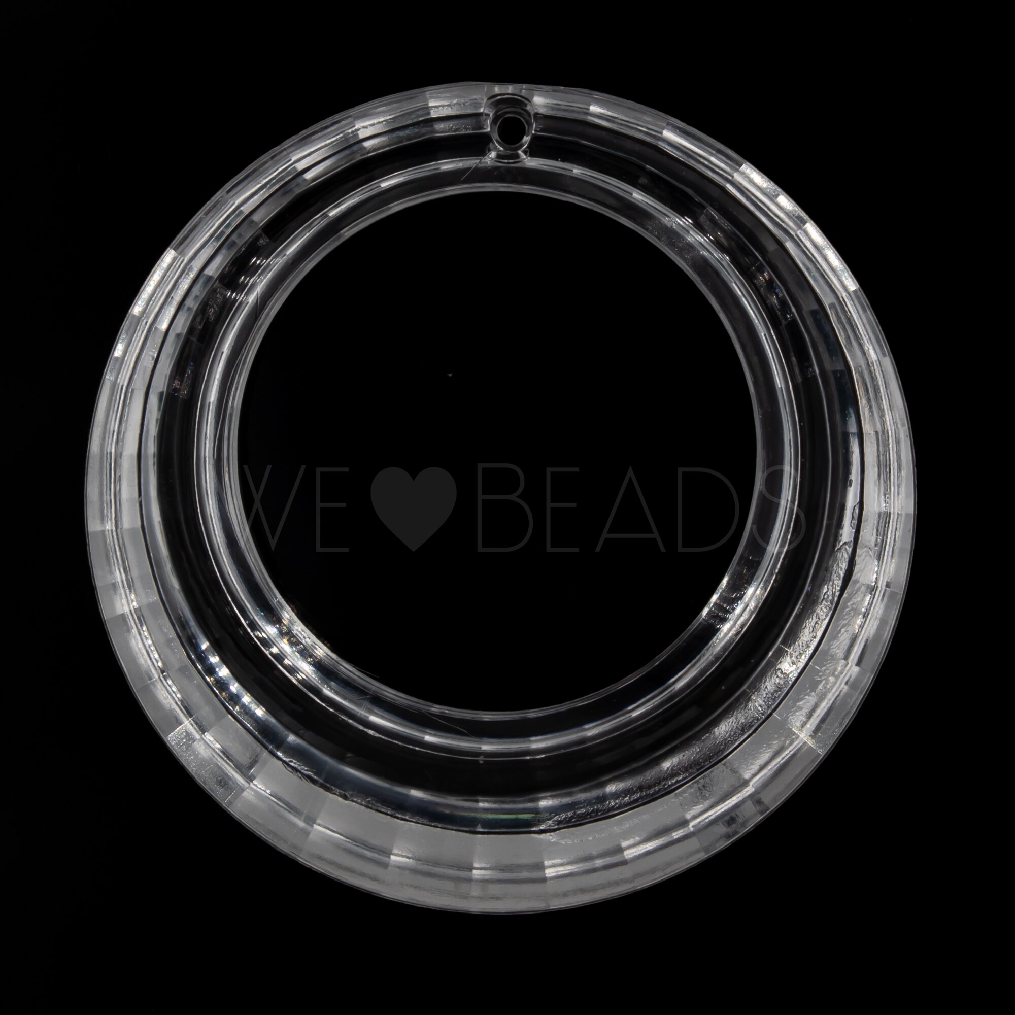 35mm Rund Ring in Kristall