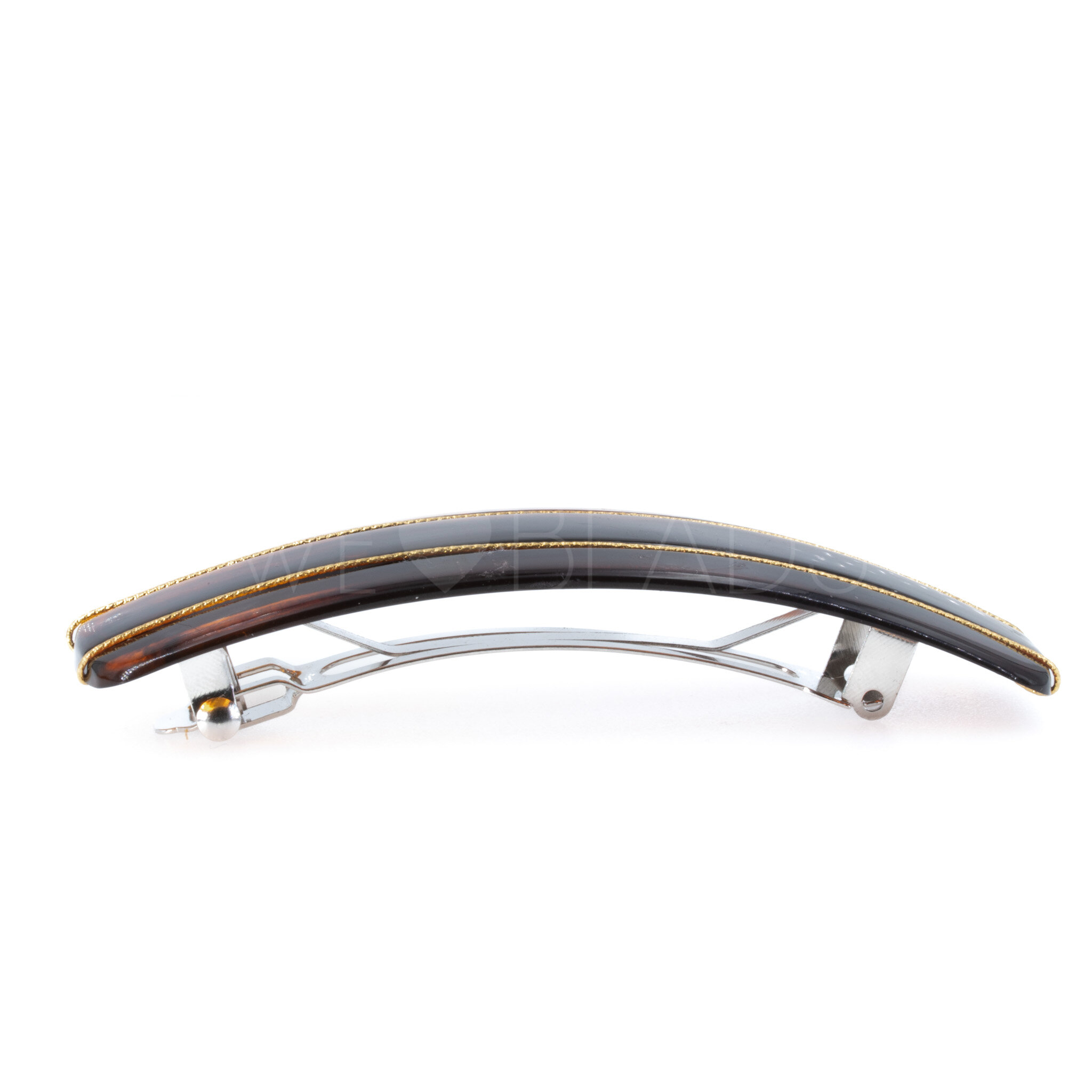 Patentspange Rechteck in Havanna 