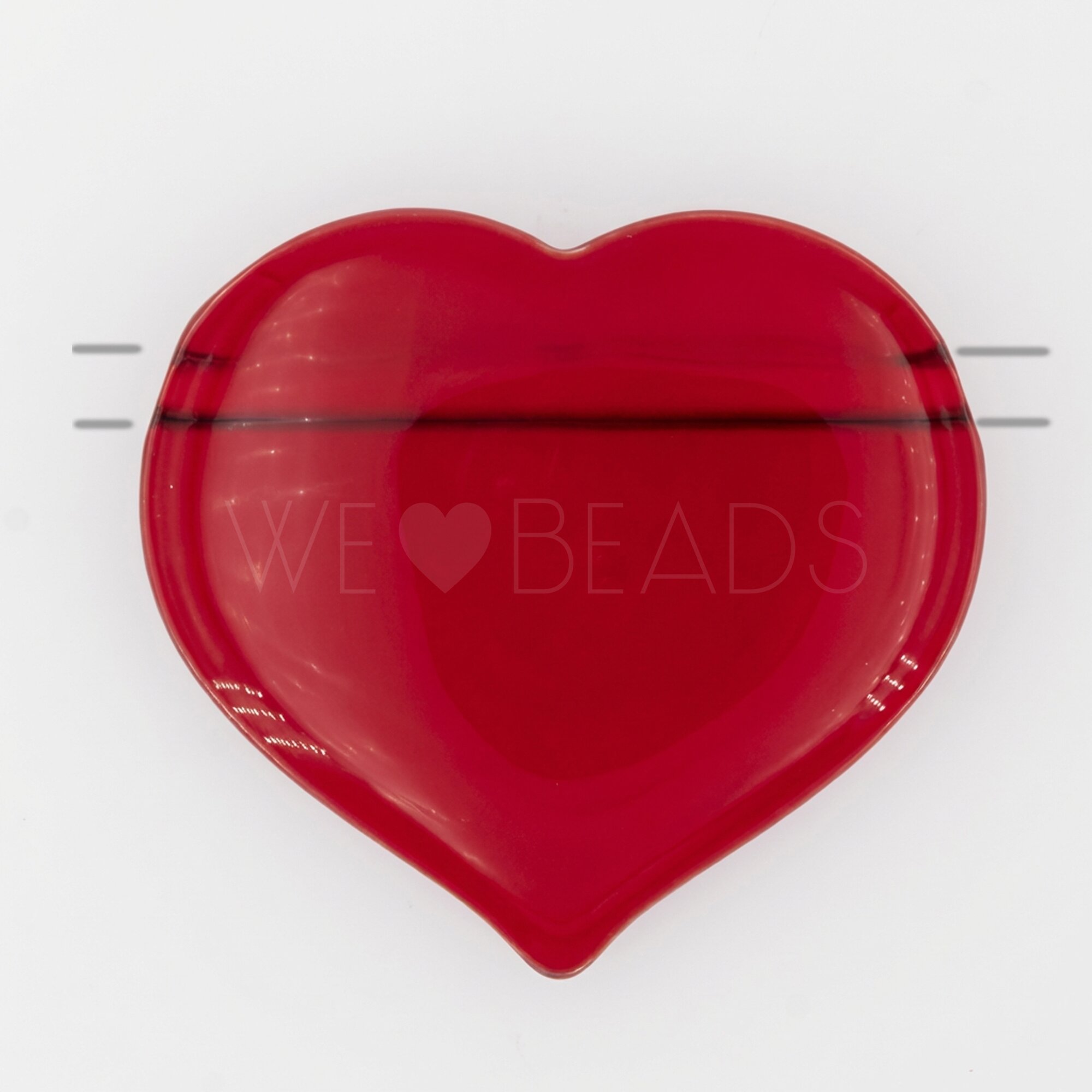 44x40 Herz Perle in rot