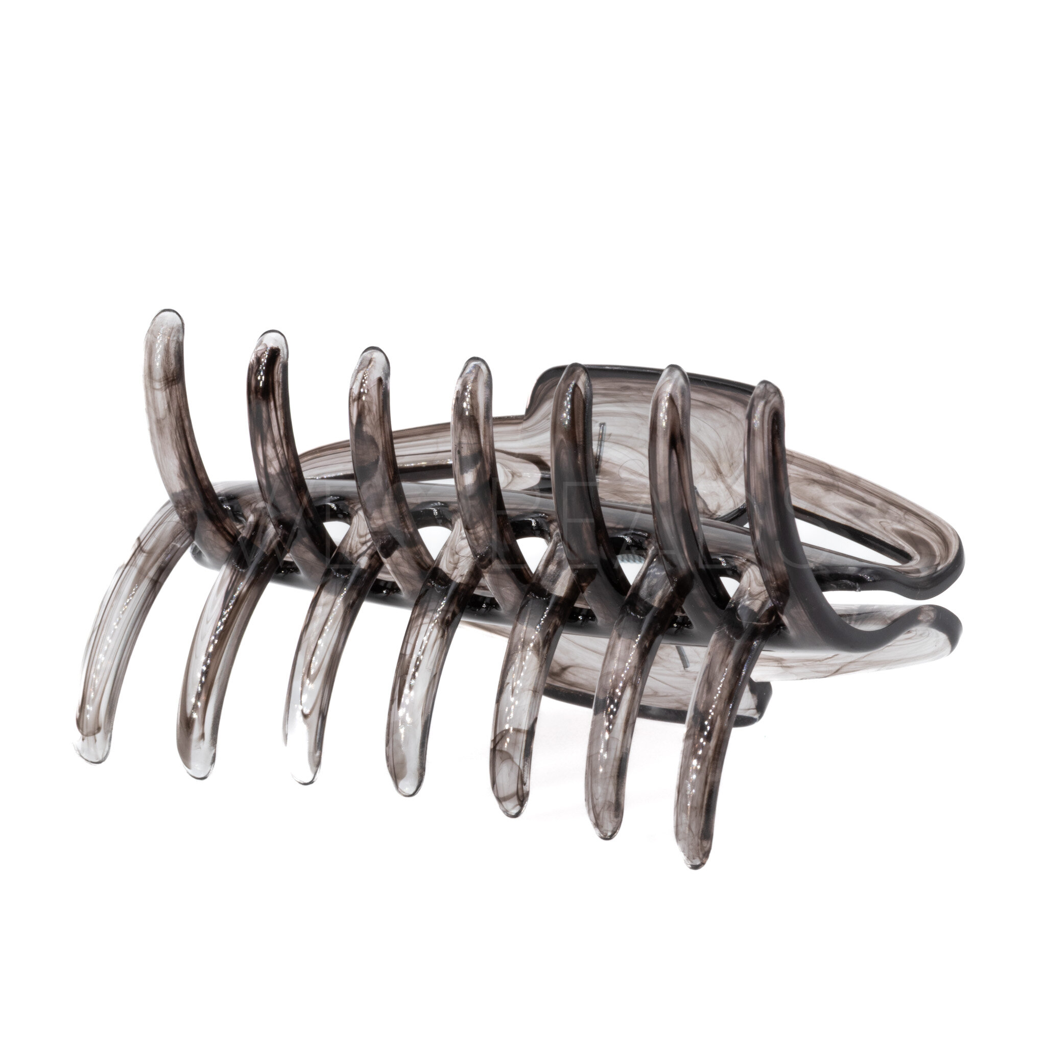 Haarklammer in rauchgrau in medium