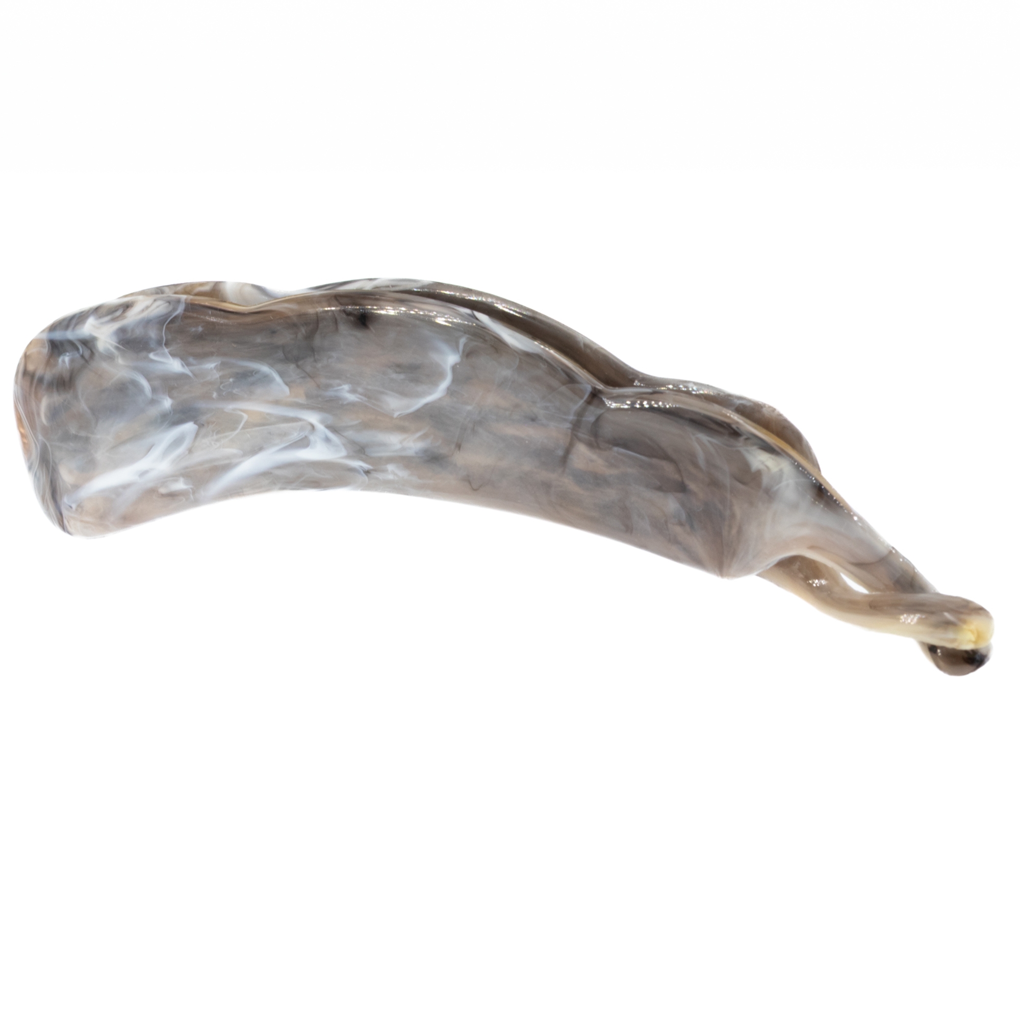 10cm Bananenspange in militärgrau Marmor, medium