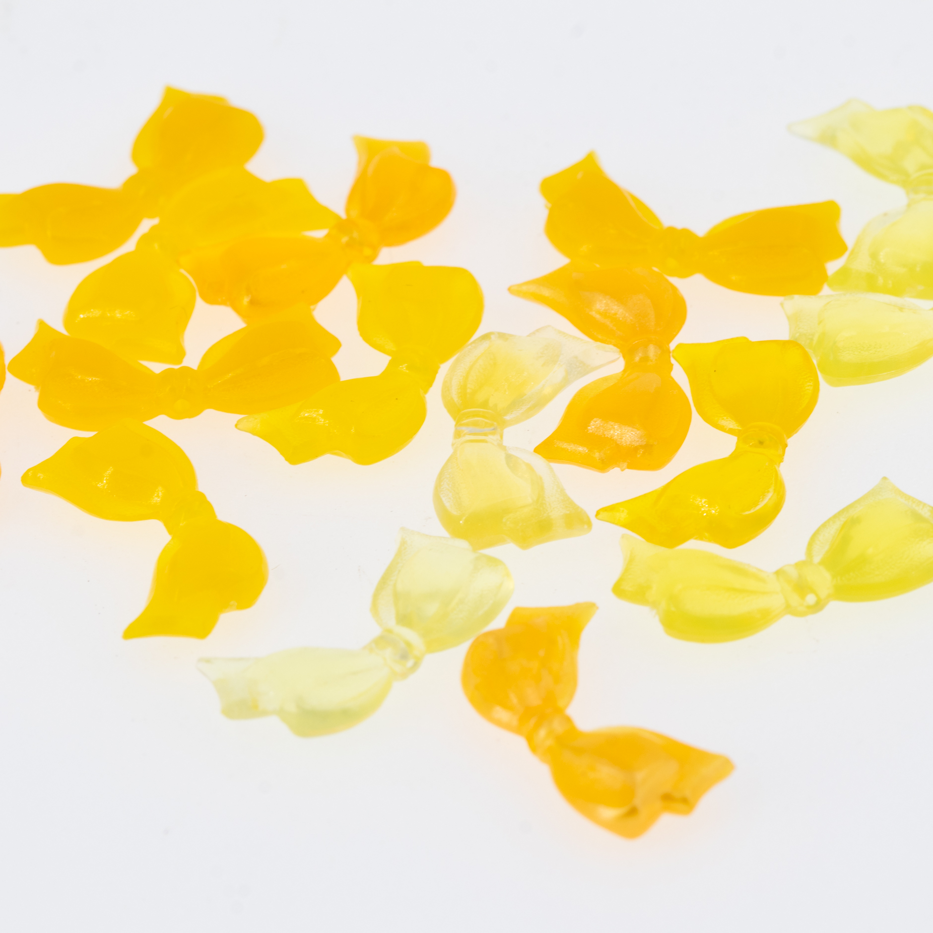 21x10  Ribbon bead - mixed yellow