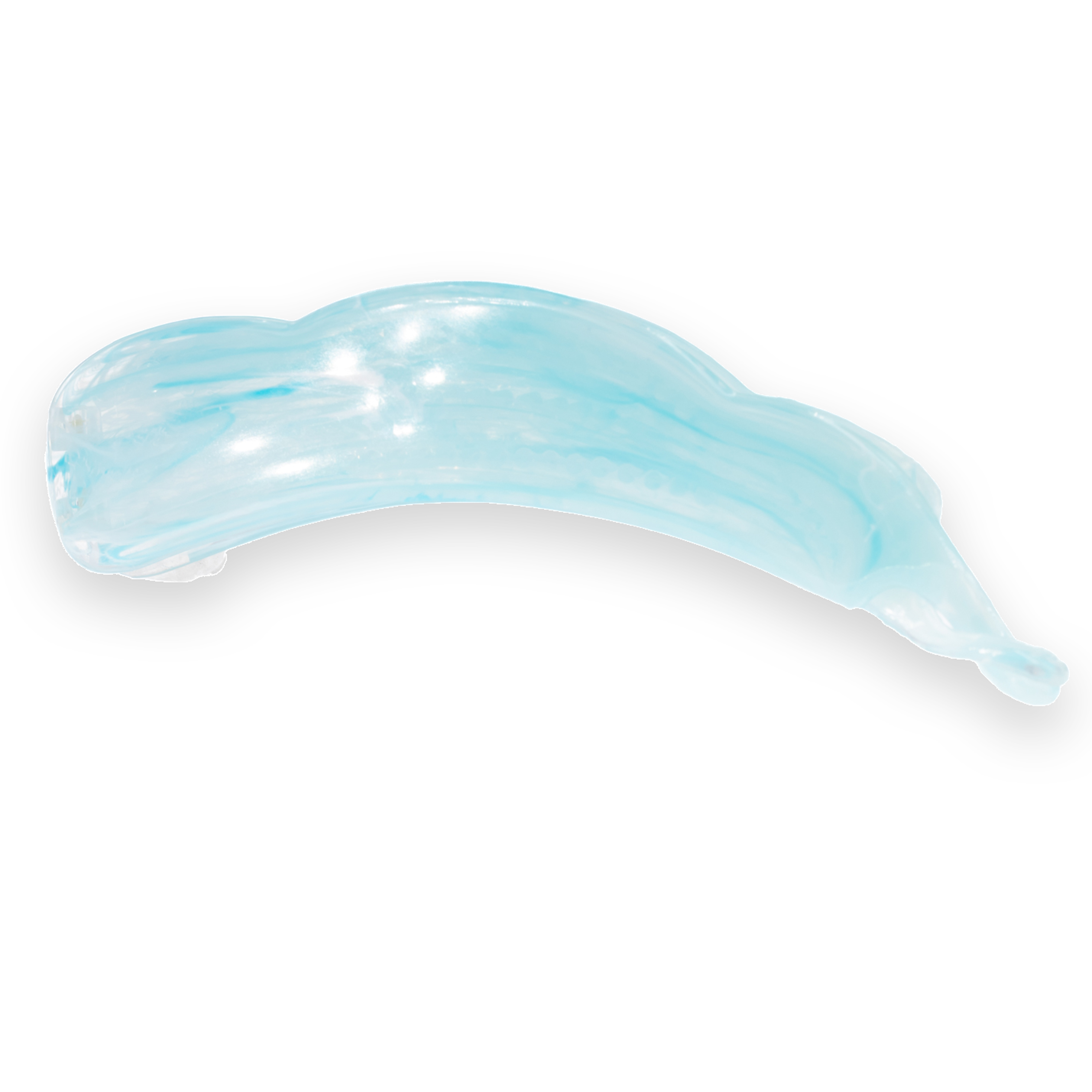 13cm Bananenspange in himmelblau , Large