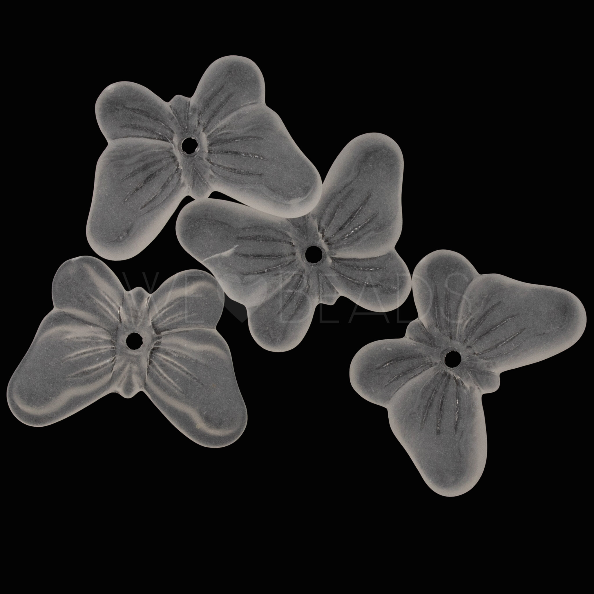 Schmetterling Perle in Kristall matt