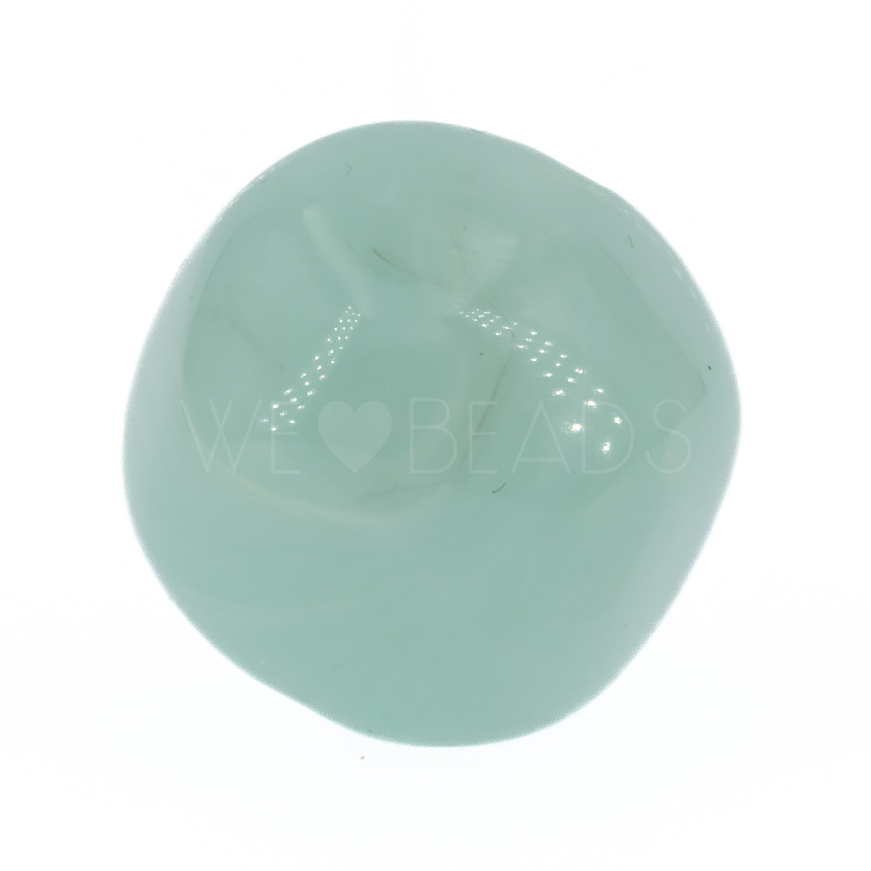 15mm baroque Beads- light mint green Marbled