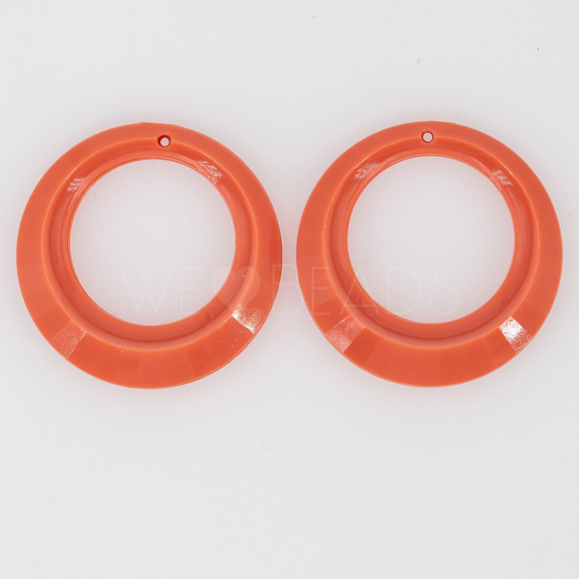 35mm Round Ring in coral